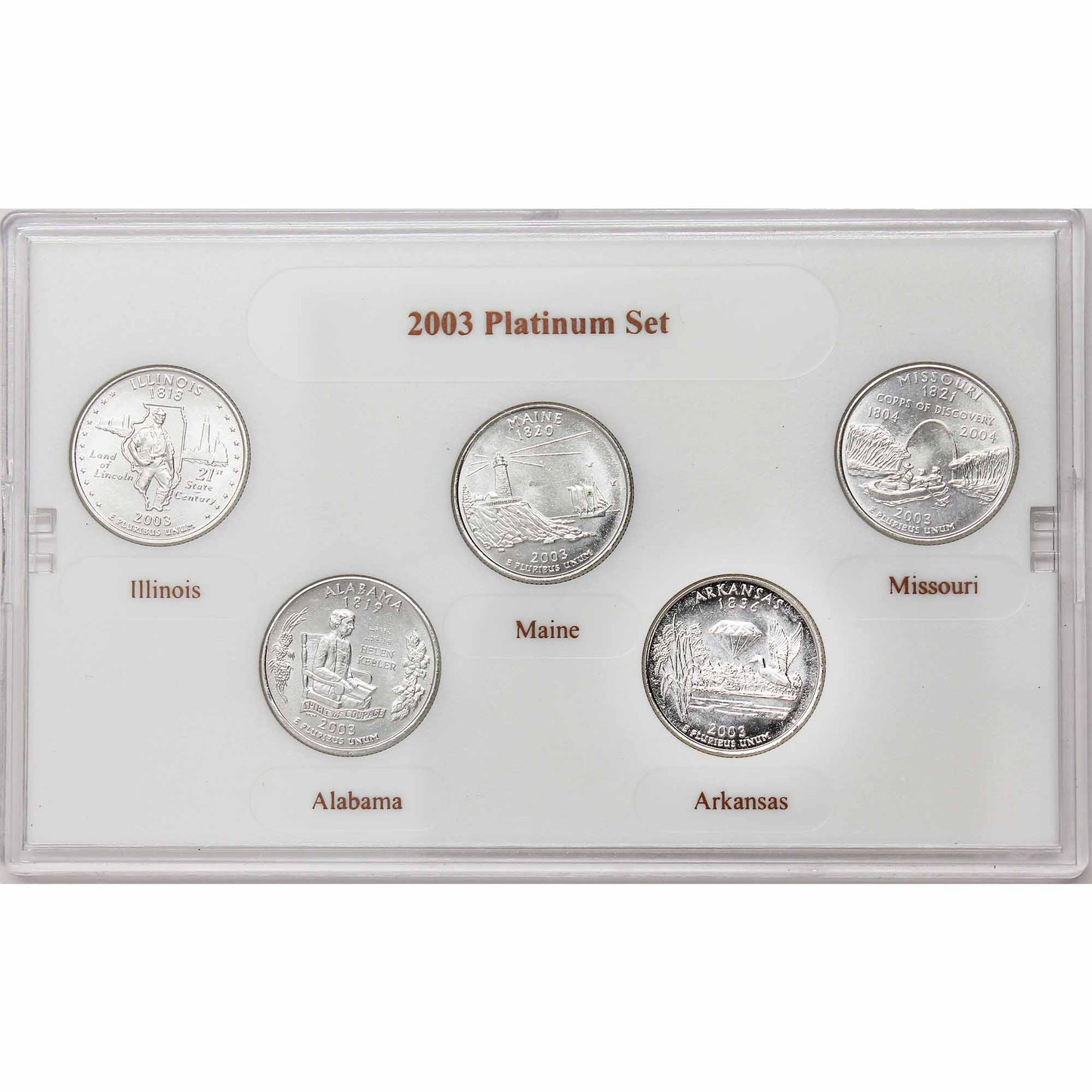 Lot of 3x 2003 USA P, D & S State Quarter Collection