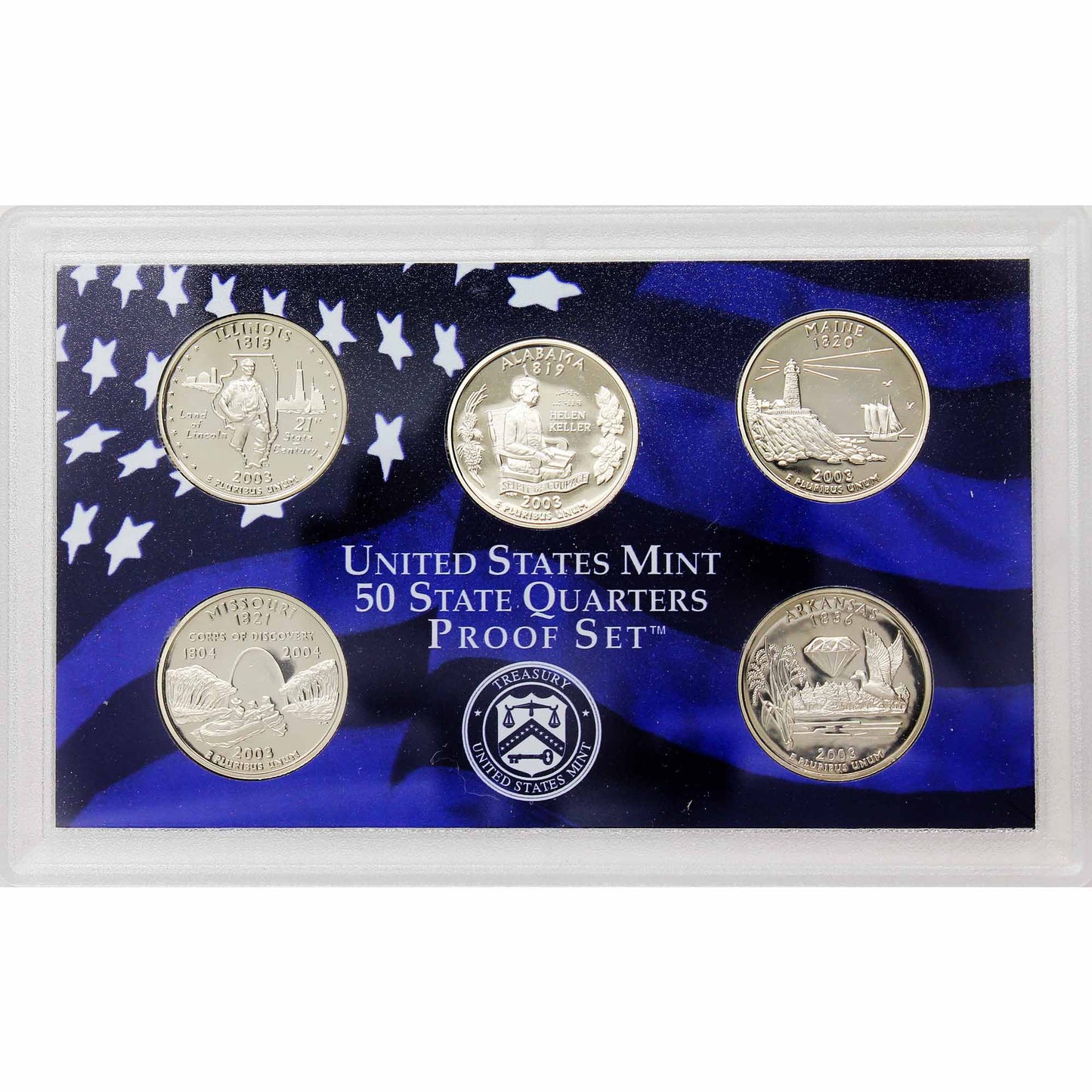 Lot of 3x 2003 USA P, D & S State Quarter Collection