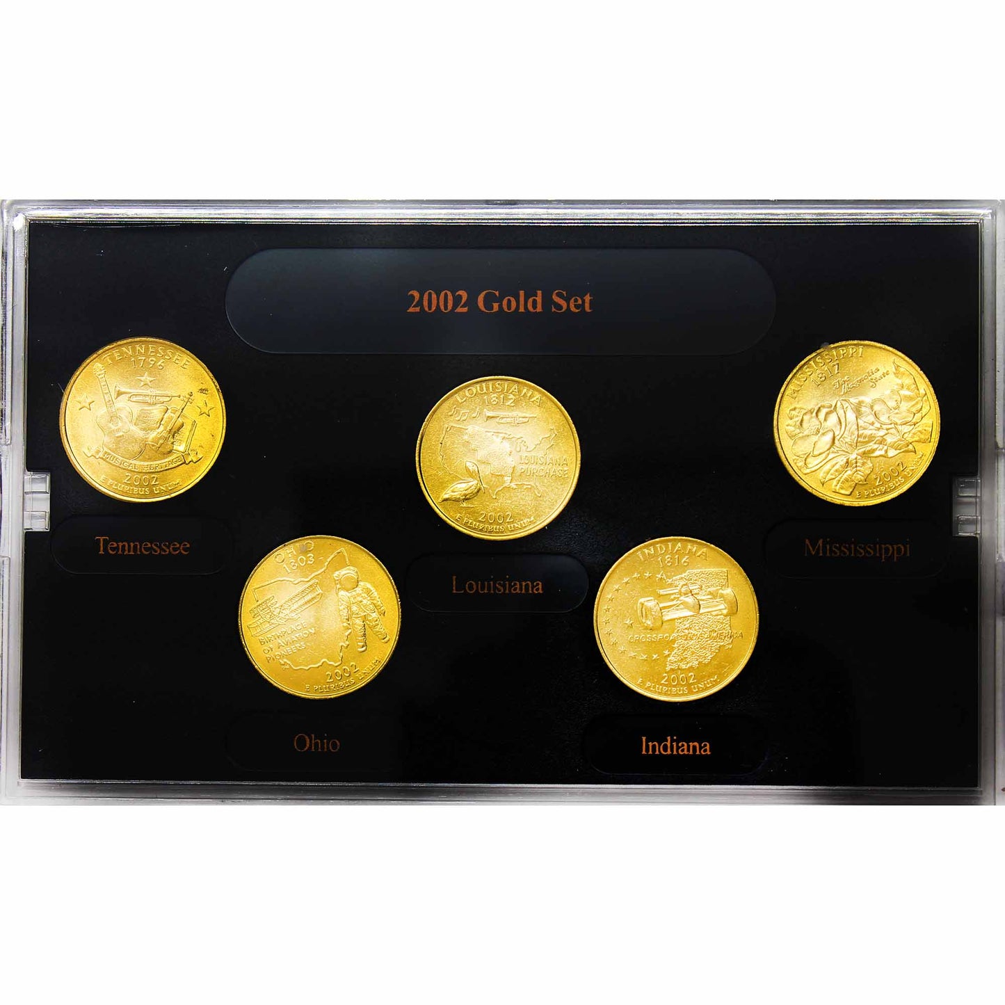 Lot of 3x 2002 USA P, D & S State Quarter Collection