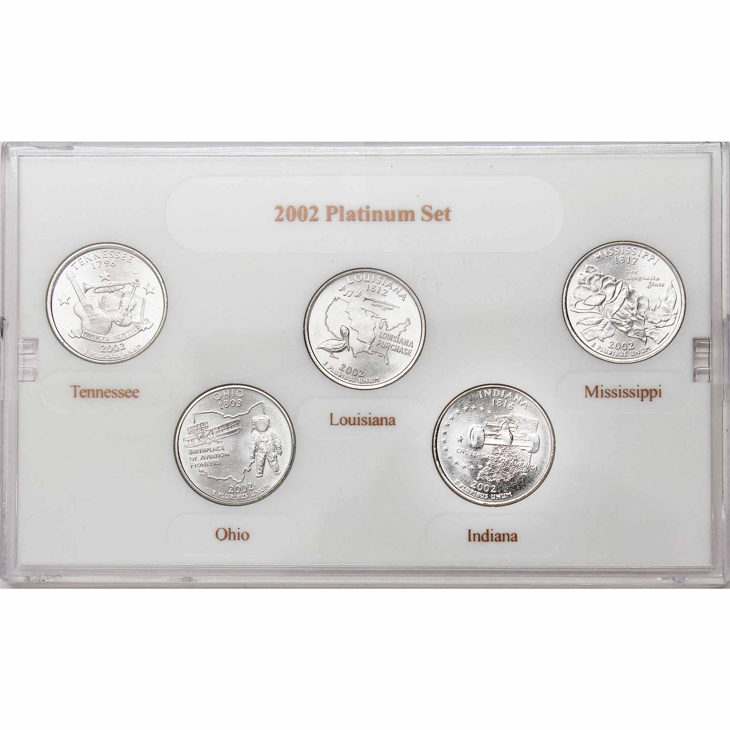 Lot of 3x 2002 USA P, D & S State Quarter Collection