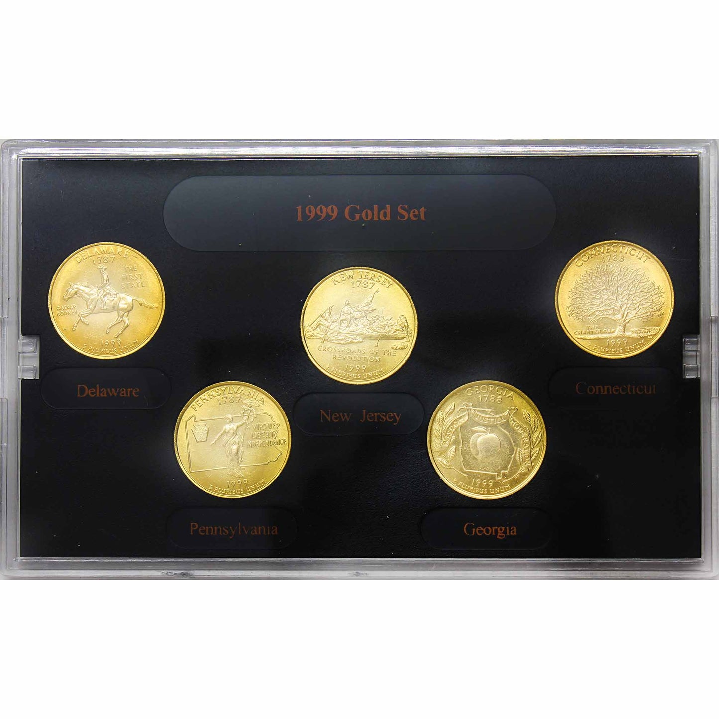 Lot of 3x 1999 USA P, D & S State Quarter Collection