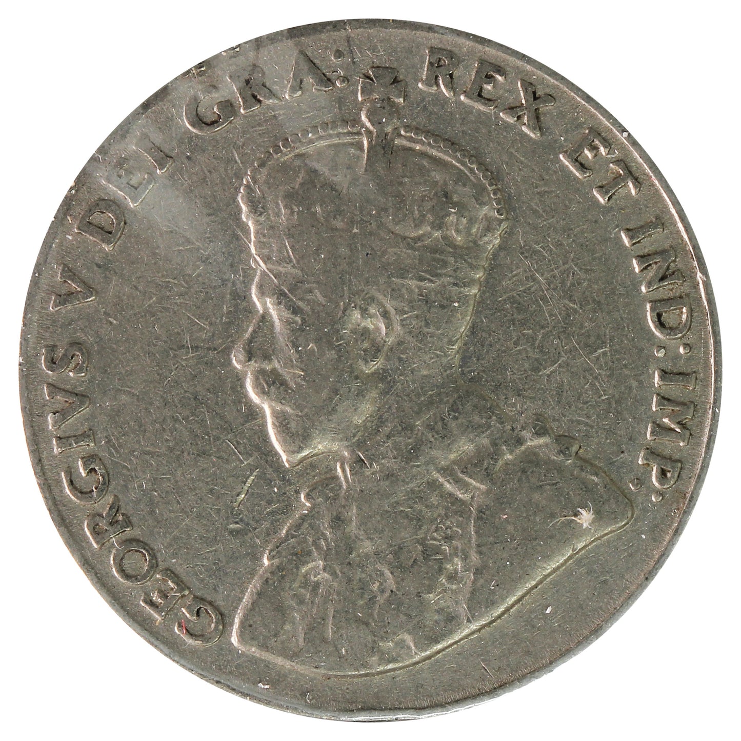 1928 Canada 10-Cents VG-F (VG10) Scratched, Cleaned or Impaired
