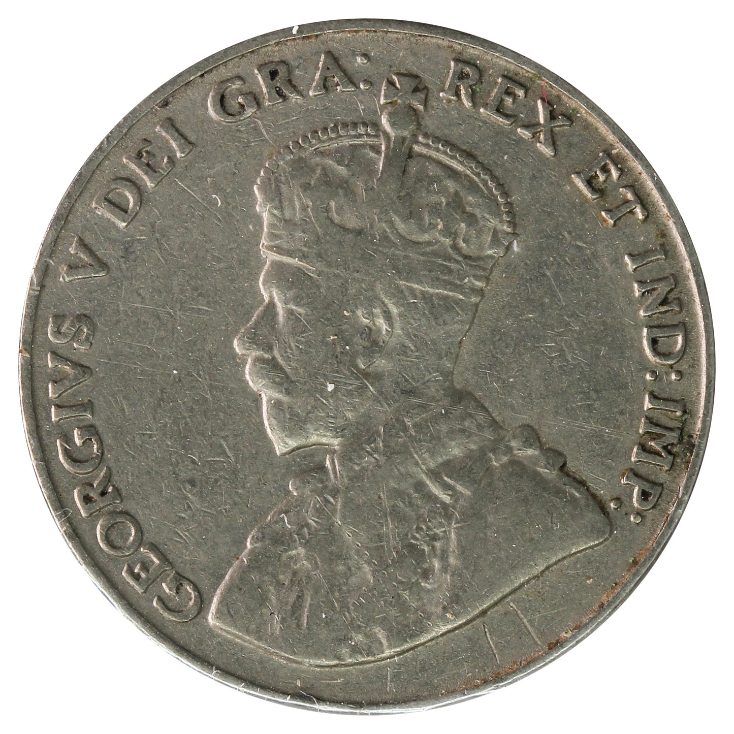 1929 Canada 5-Cents F-VF (F15) Scratched, Cleaned or Impaired