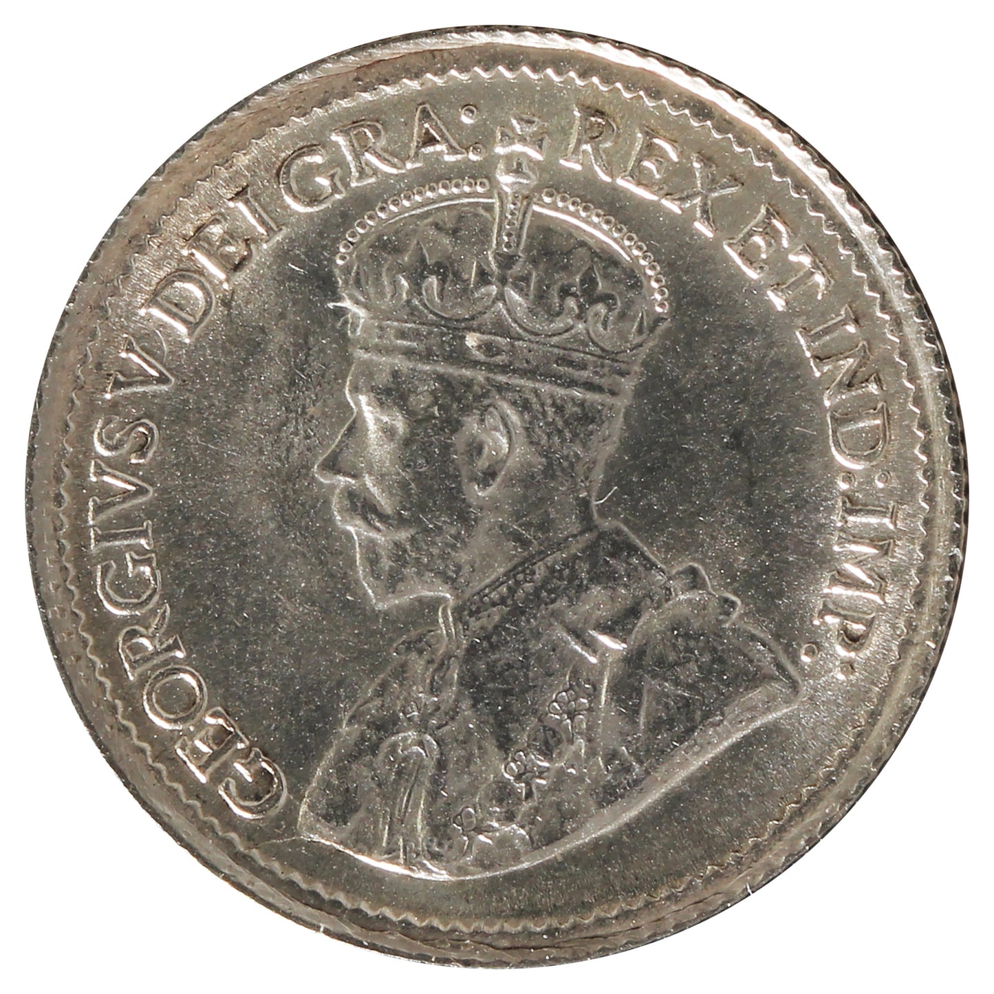 1920 Canada 5-Cents Brilliant Uncirculated (MS63) Scratched