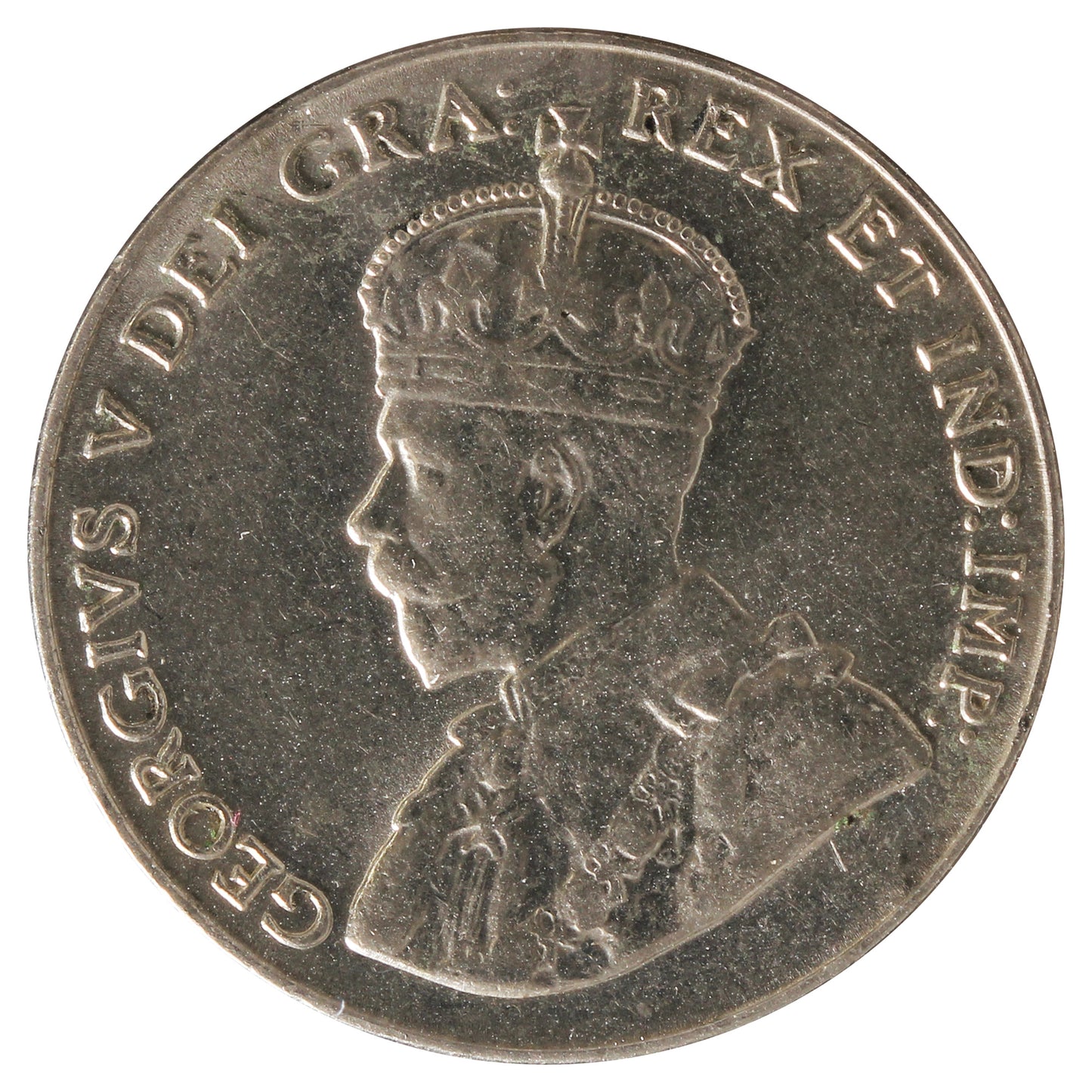 1928 Canada 5-Cents EF-AU (EF-45) Impaired or Residue