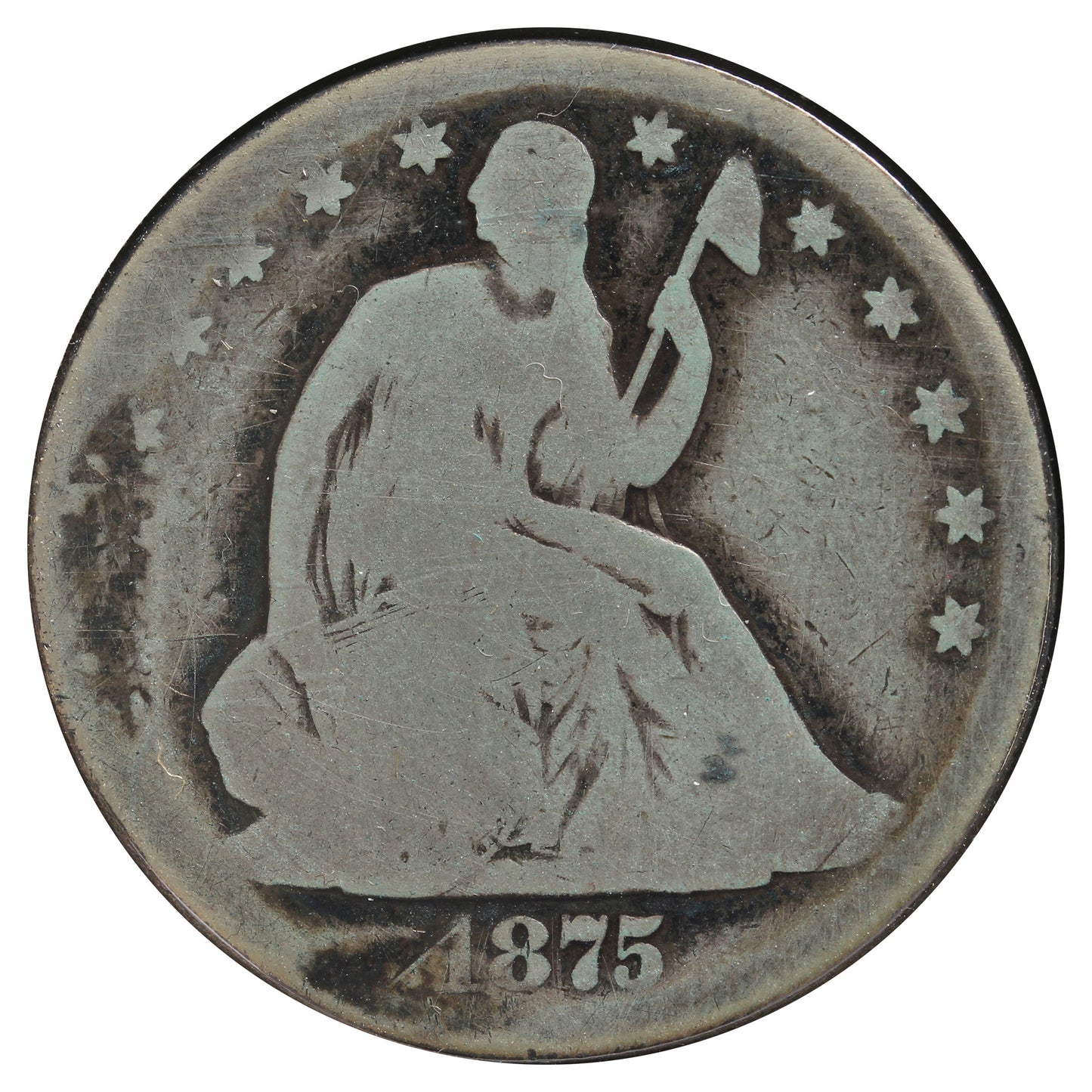1875 USA Half Dollar (Impaired)