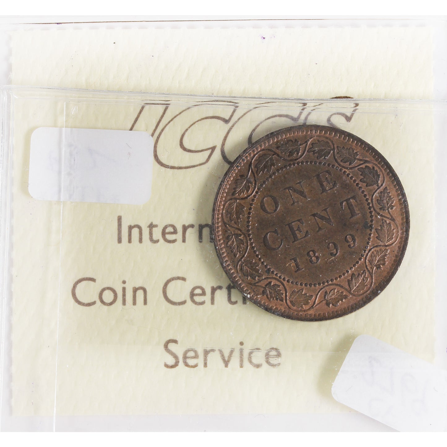 1899 Canada 1-Cent ICCS Certified MS60 Brown