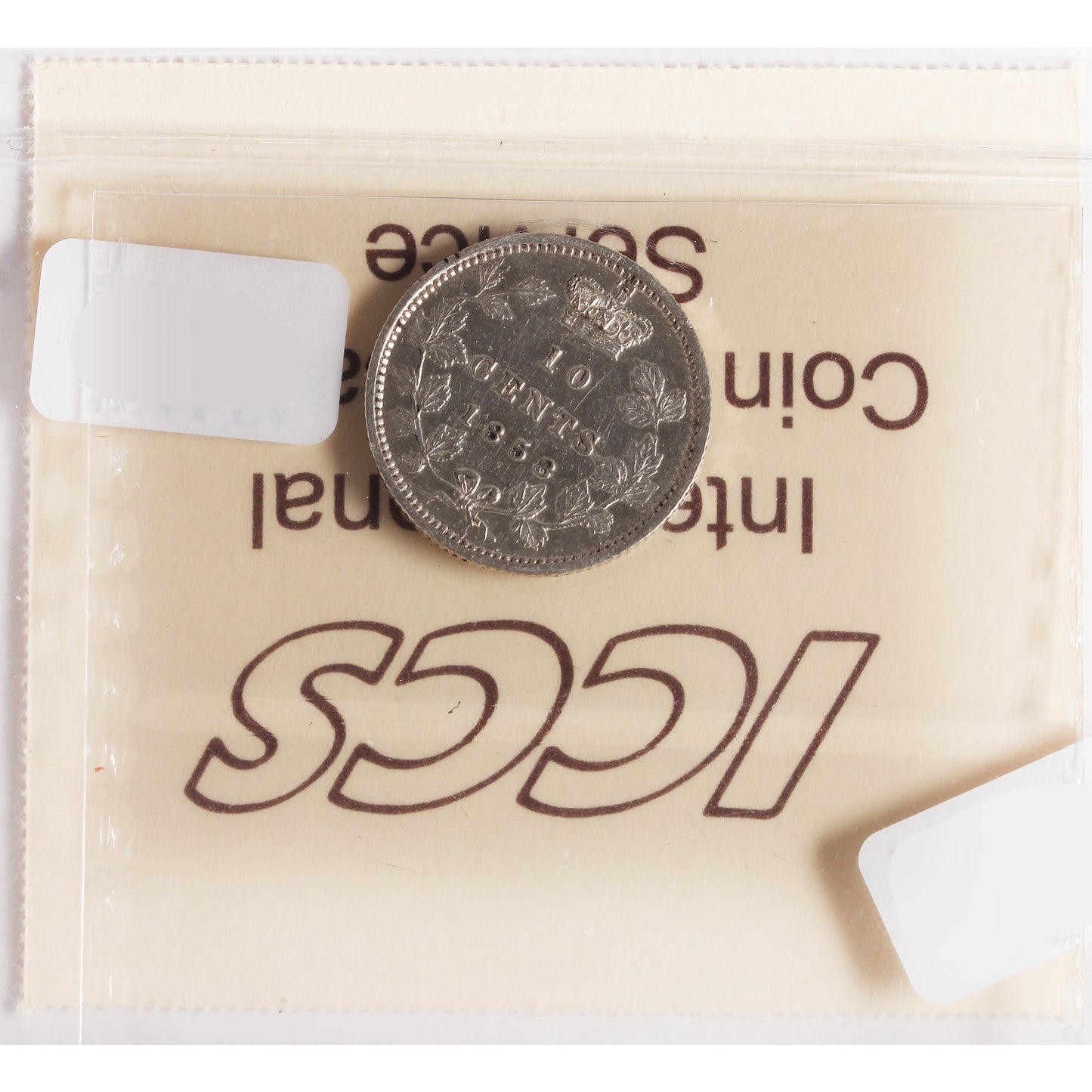 1858 Canada 10-Cents ICCS Certified VF30 (Cleaned)