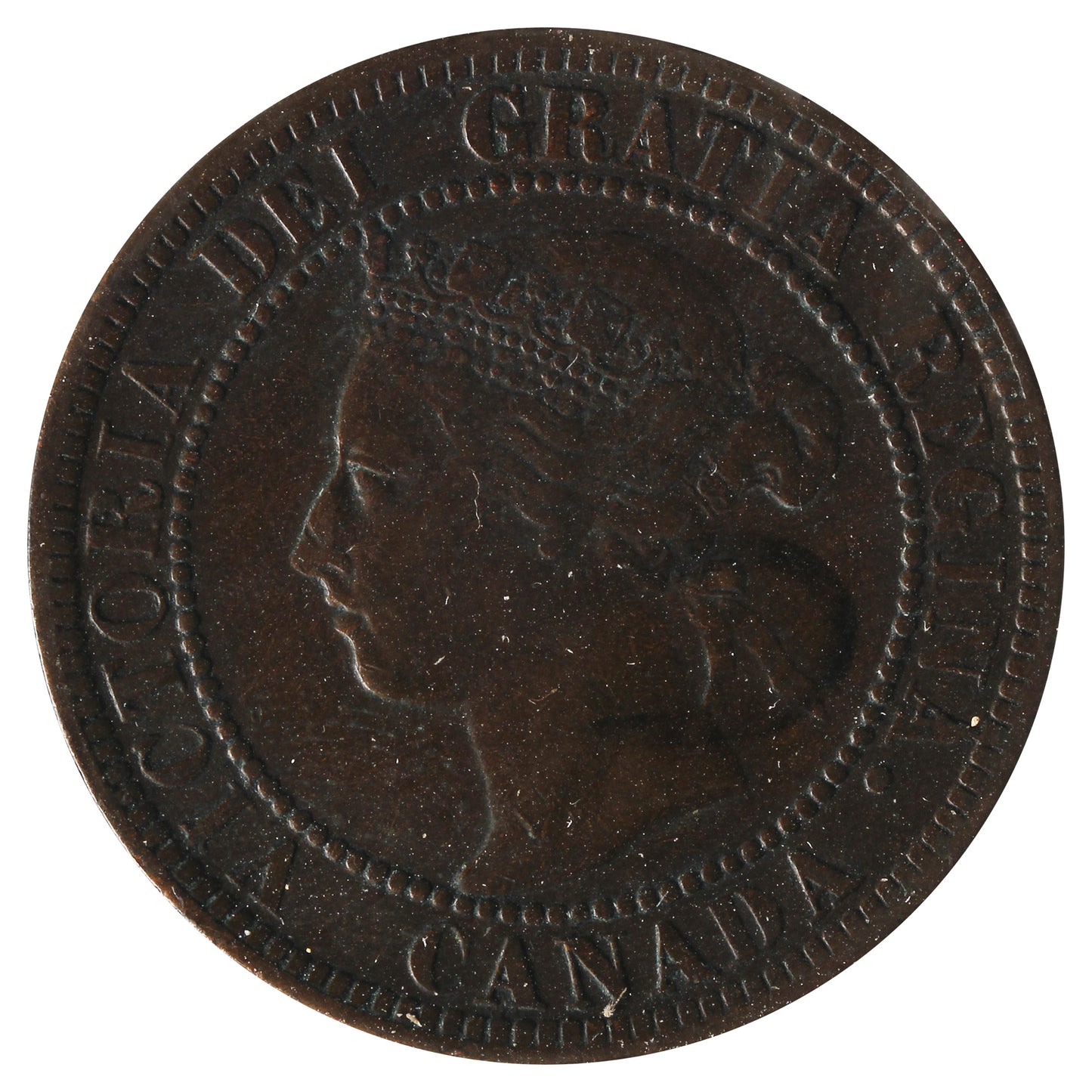 1896 Canada 1-Cent Very Fine (VF20) Scratched, Cleaned or Impaired