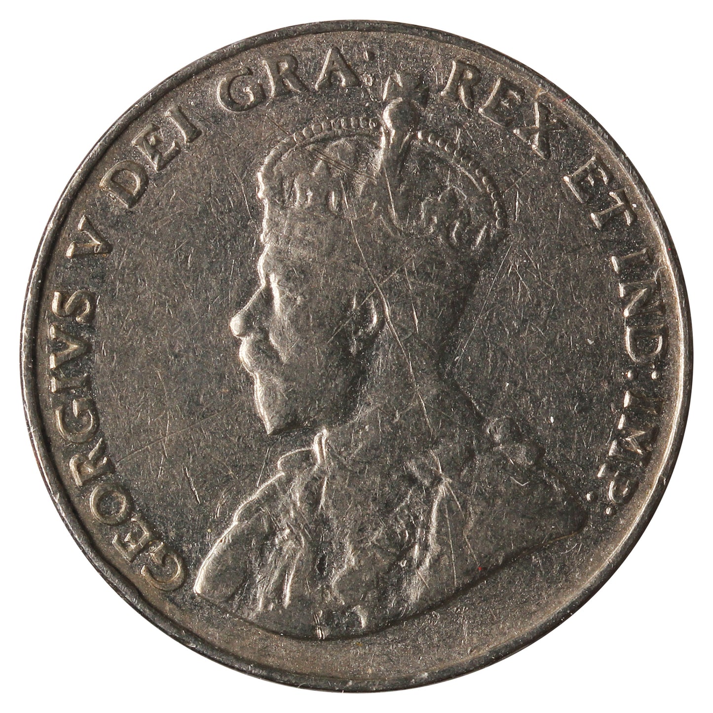 1931 Canada 5-Cents F-VF (F15) Impaired