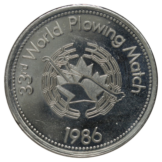 1986 Olds, AB 33rd World Plowing Match Commemorative Token