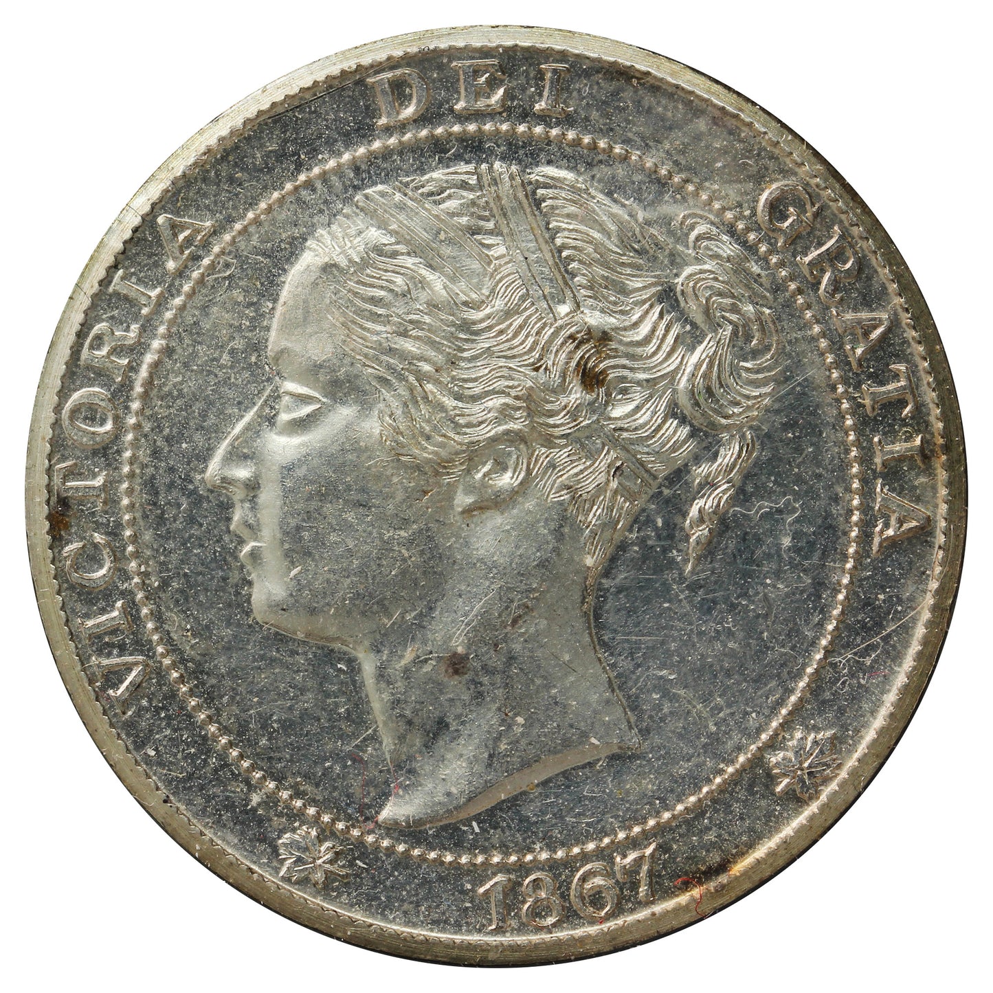 1967 Canada Centennial Fine Silver Medallion: Victoria Dei Gratia (Toned) No Tax