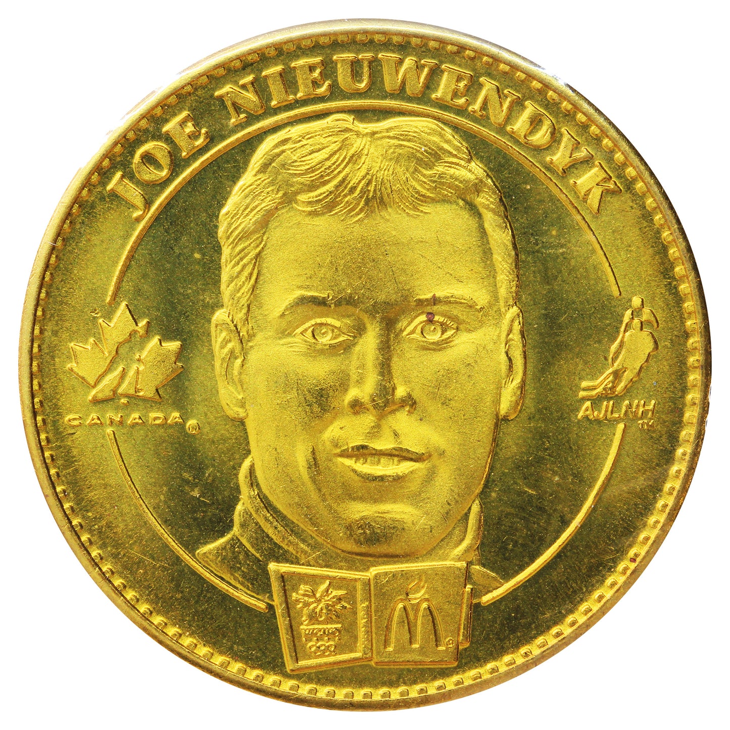 1997-1998 McDonalds Olympic Team Canada Token- Eric Lindros /Joe Niewendyk