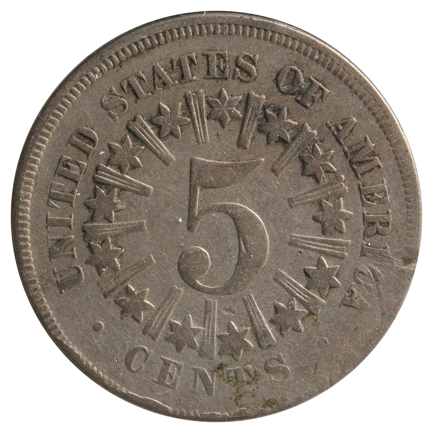 1866 USA Nickel Very Good (VG8) Impaired