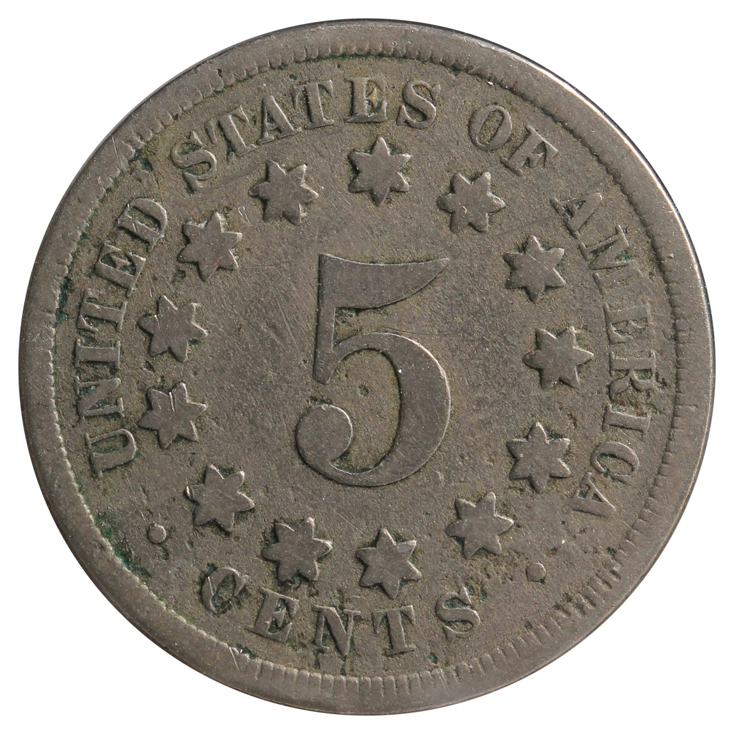 1868 USA Nickel G-VG (G6) Impaired