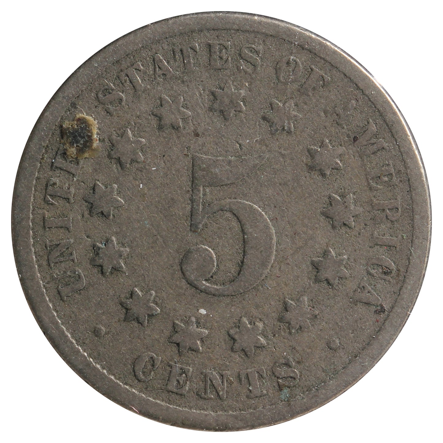 1872 USA Nickel Good (G4) Impaired