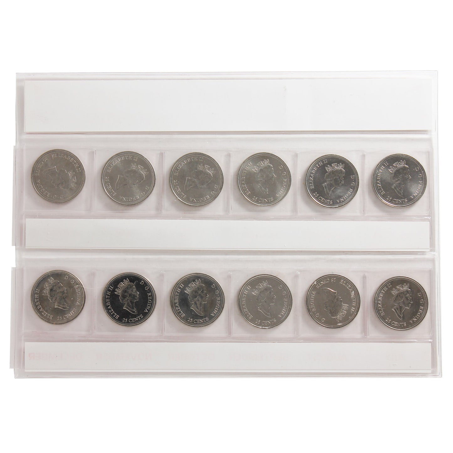 2000 Canada Commemorative Millennium Quarters Collection in Original Packaging