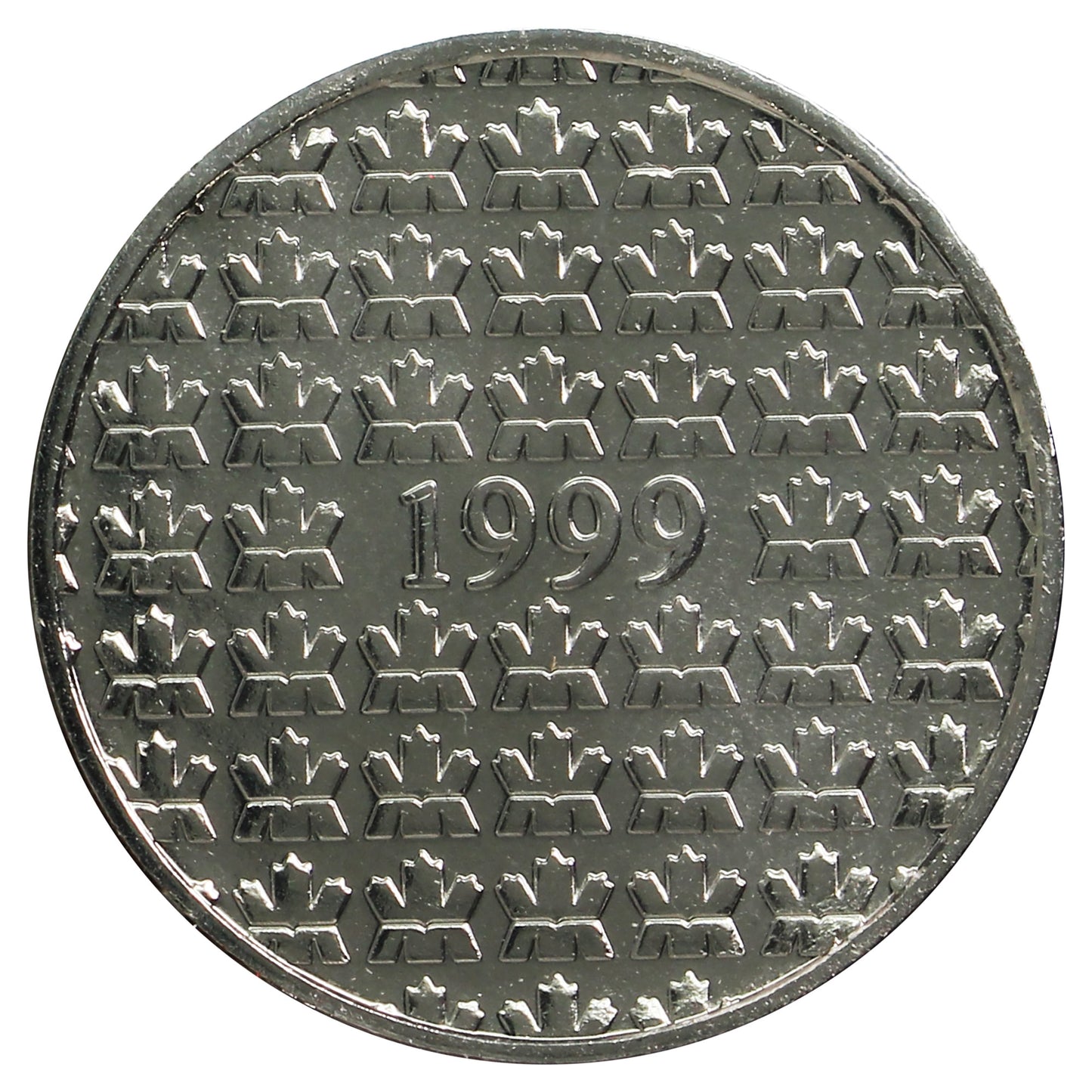 1999 Canada Millennium Token 25-cents Proof Like (From Oval Board) impaired