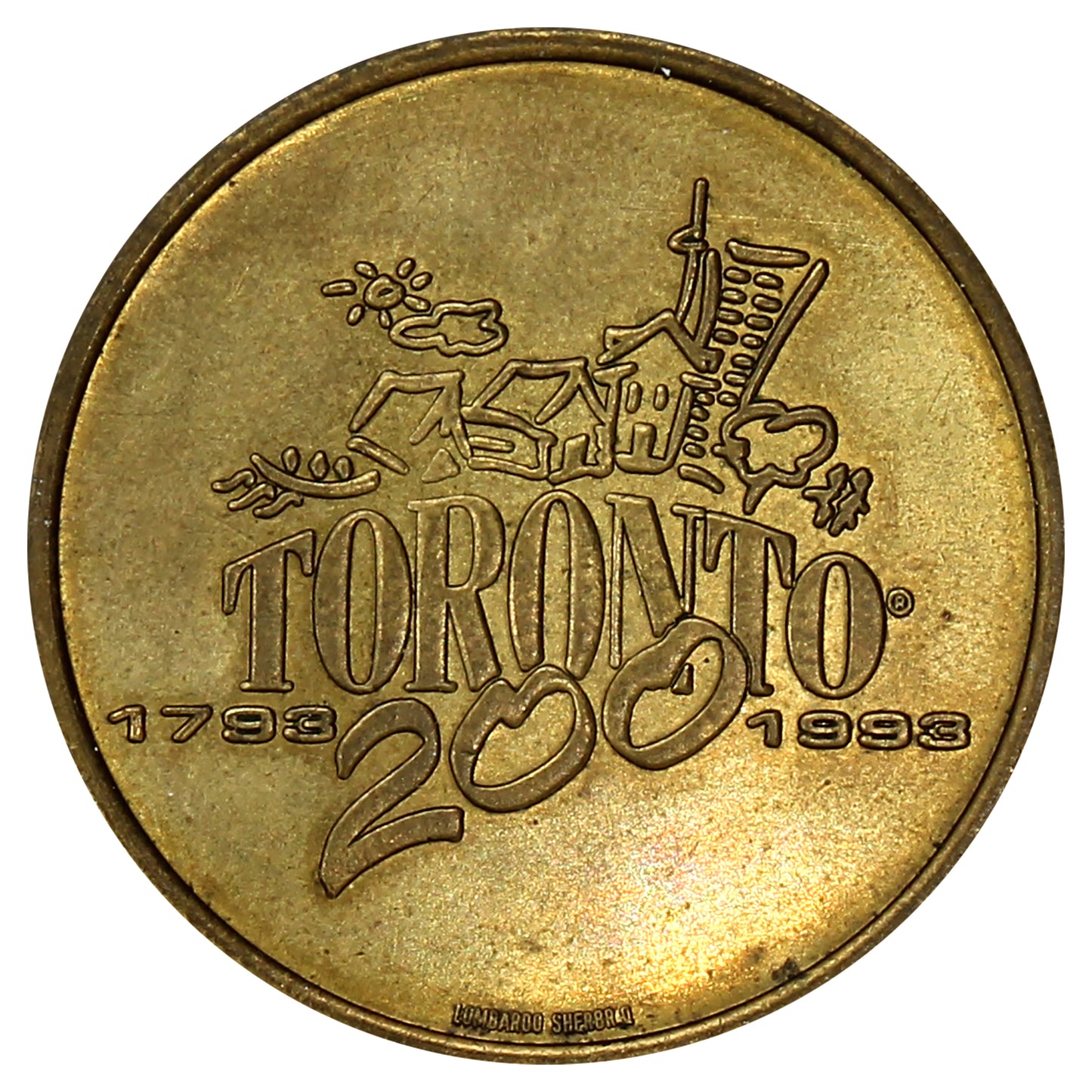 1993 Toronto, ON Elizabeth and John Simcoe 200th Anniversary Medallion