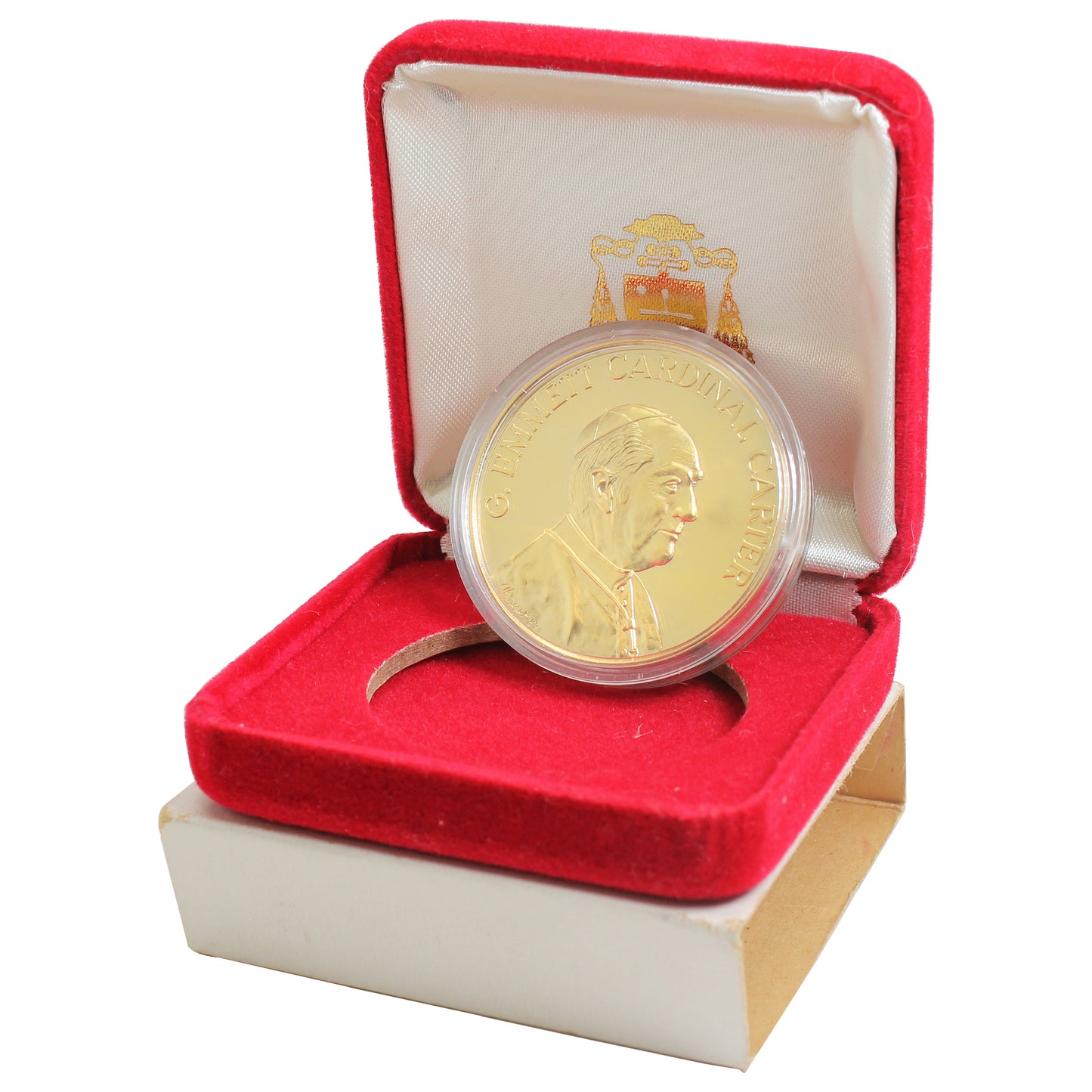 G. Emmett Cardinal Carter Commemorative Medallion in Case (Scratched Capsule)