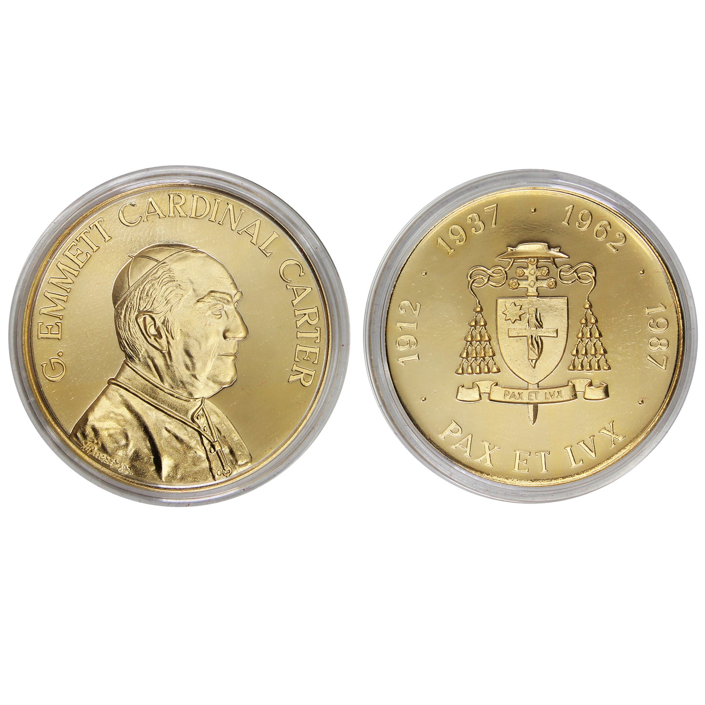 G. Emmett Cardinal Carter Commemorative Medallion in Case (Scratched Capsule)