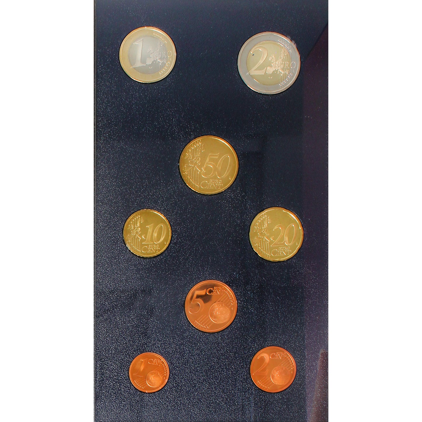 2002 France 8-Coin Proof Set (Impaired)