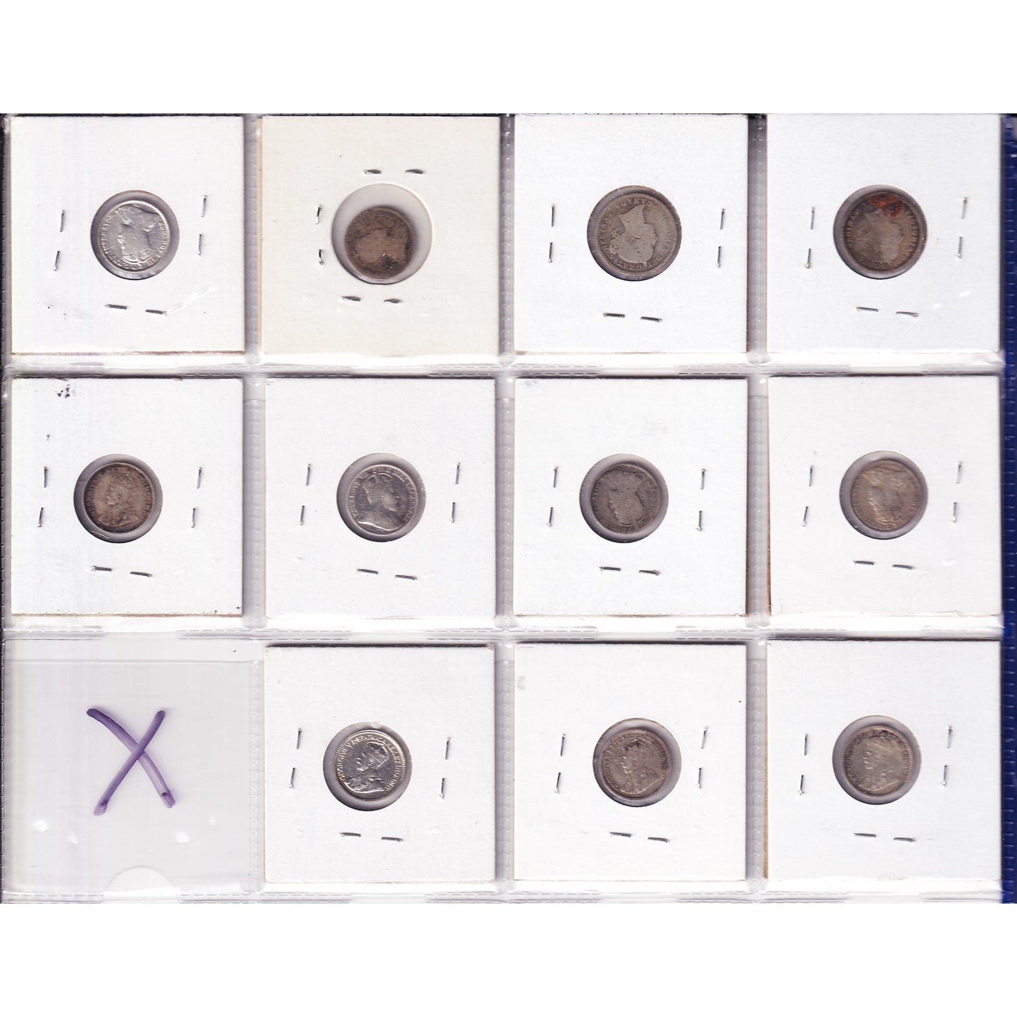 Lot of 11x 1899-1919 Canada 5 & 10-cents, G to VF, 11Pcs. (Impaired)