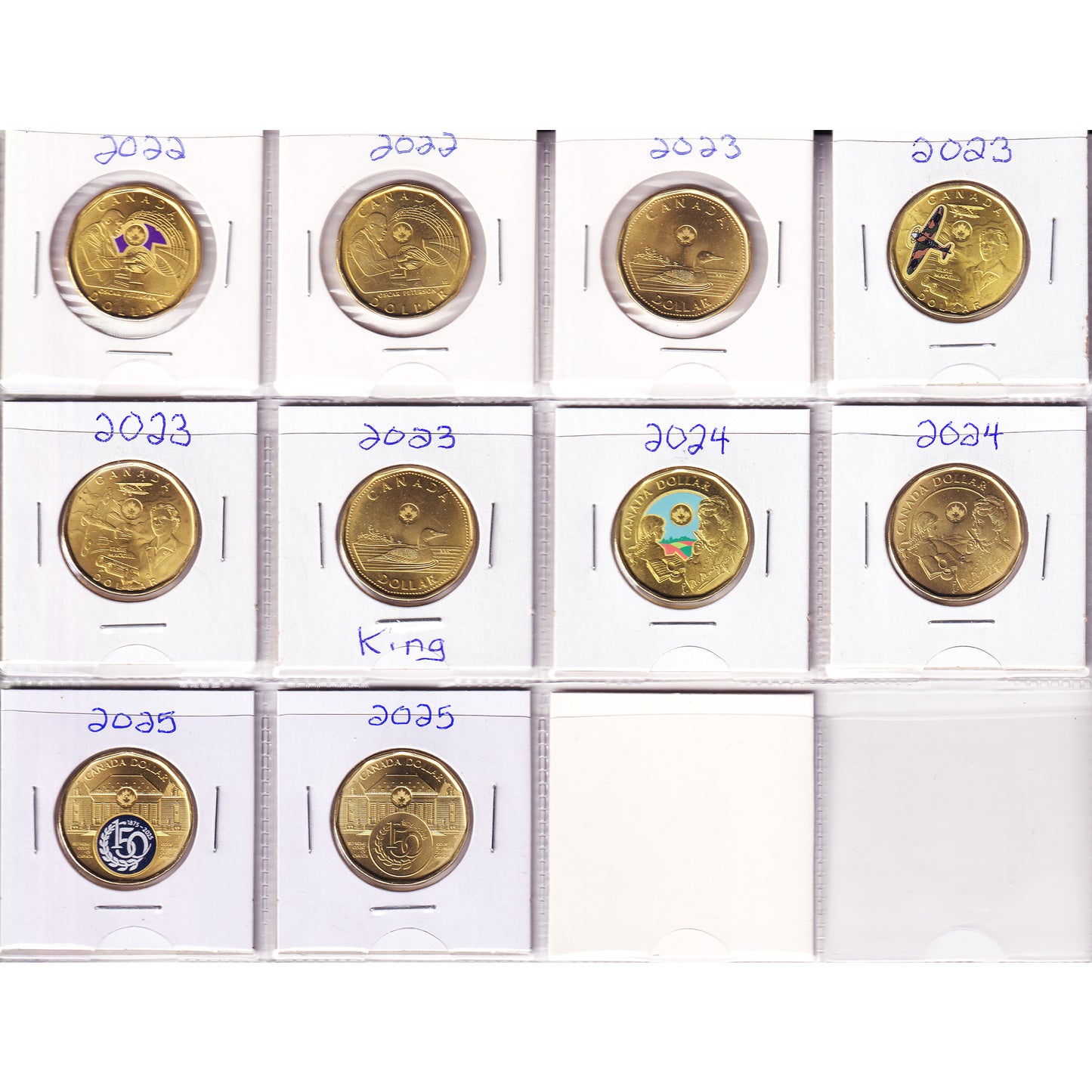 Lot of 47x 1939-2025 Canada Commemorative Dollars, 47Pcs.