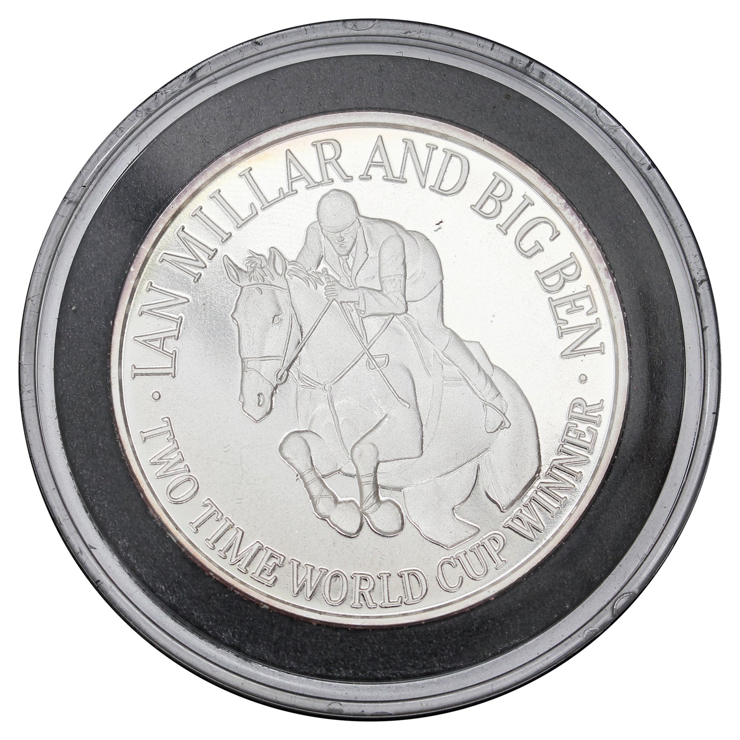 Ian Miller and Big Ben 1oz Fine Silver Round in Case (Light Toning) No Tax