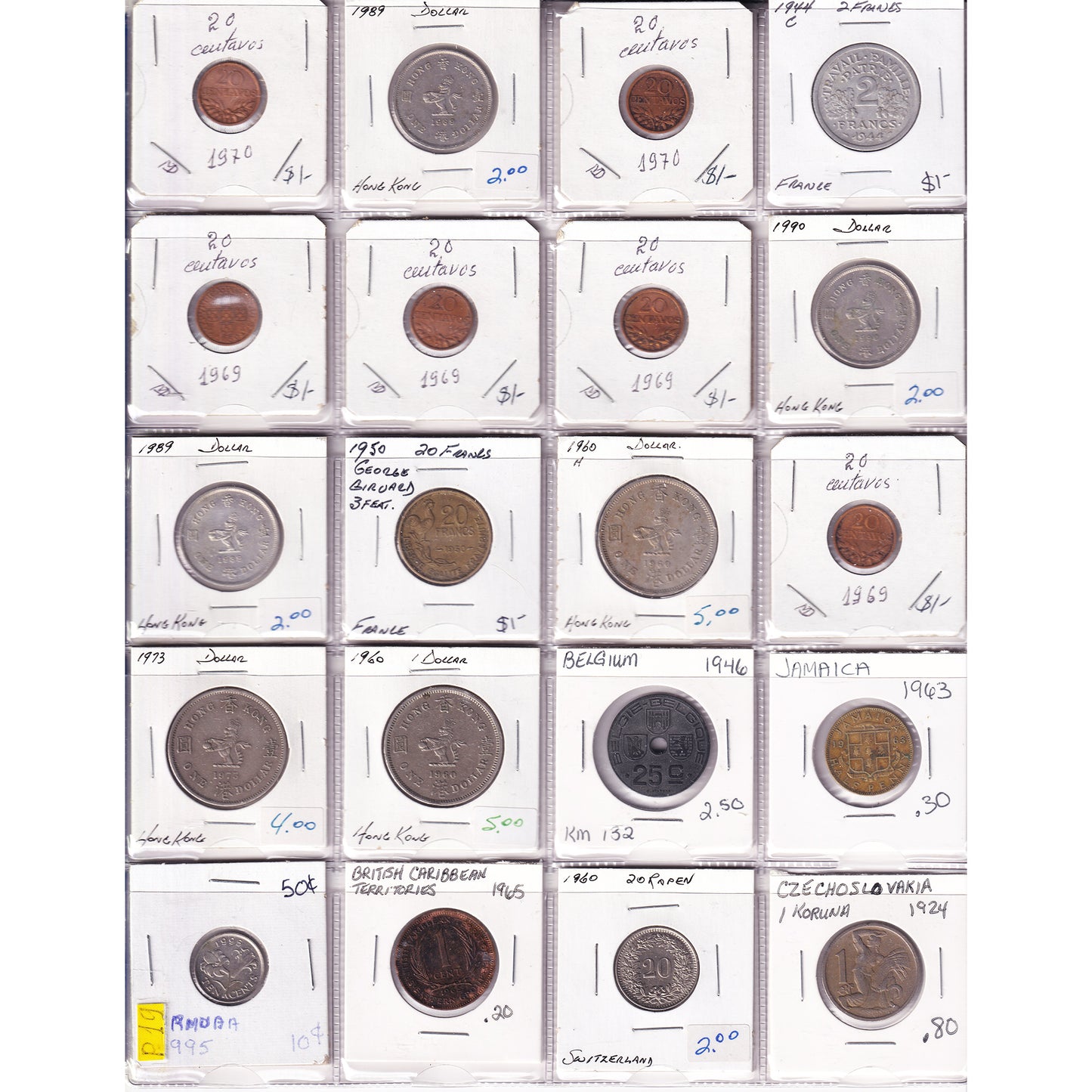 Lot of 60x World Decimal, 60Pcs. (Sold As Is)