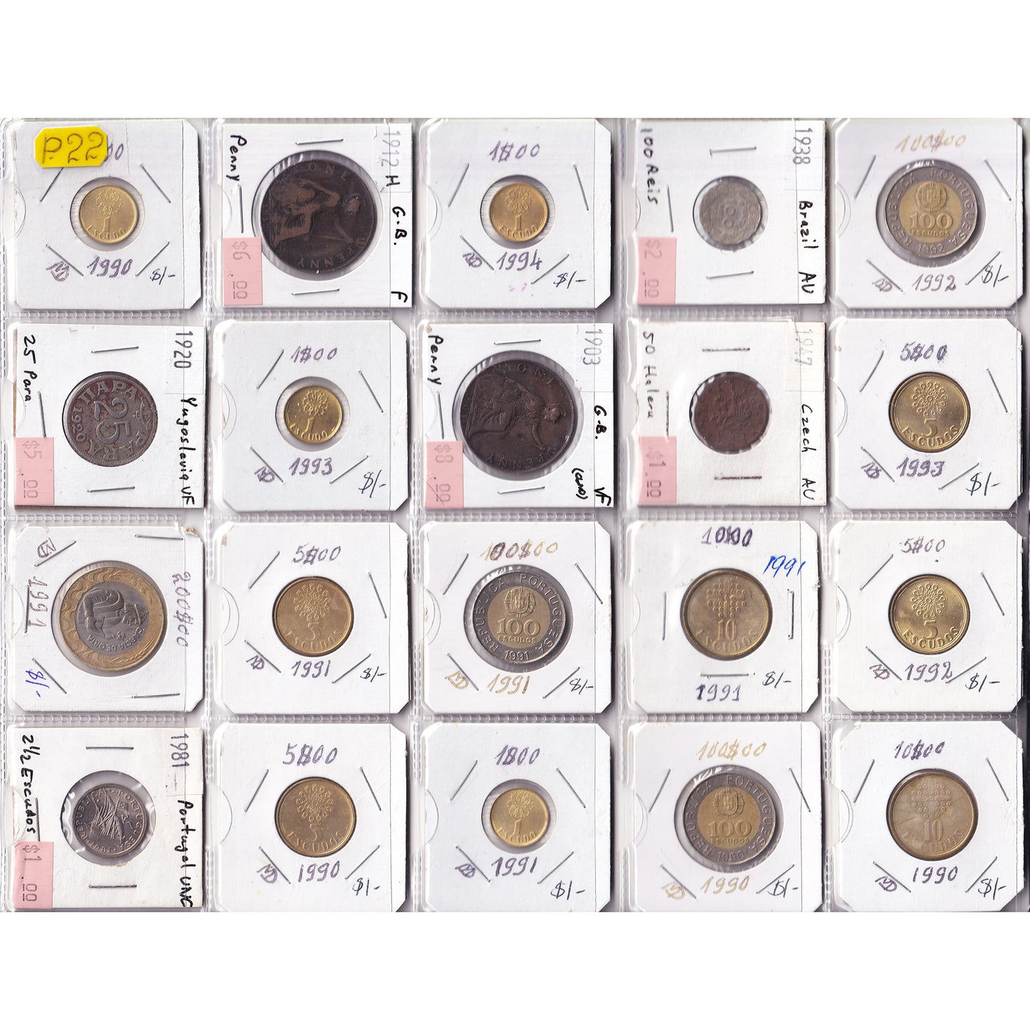 Lot of 60x World Decimal, 60Pcs. (Sold As Is)