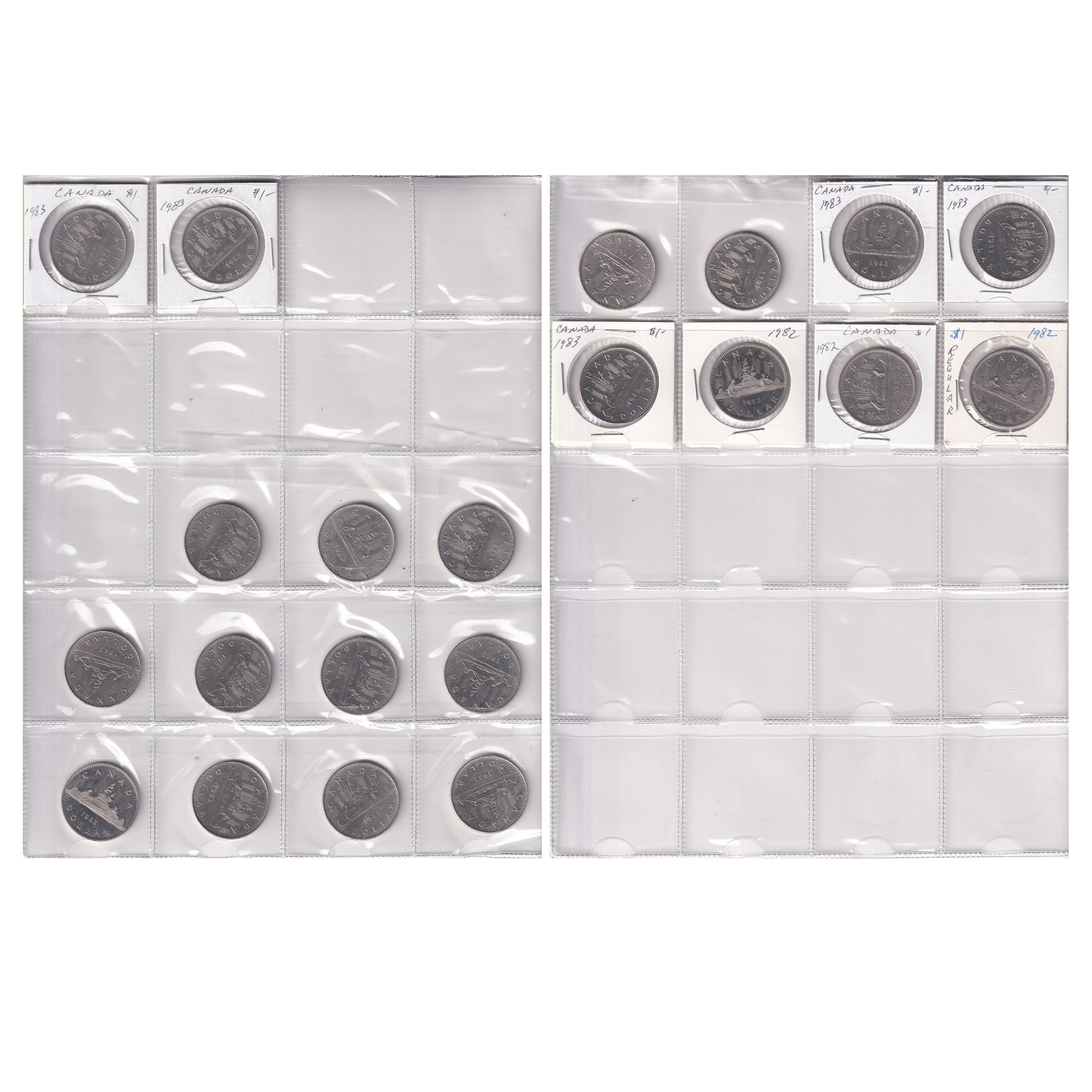 1976-1983 Canada Dollar Collection