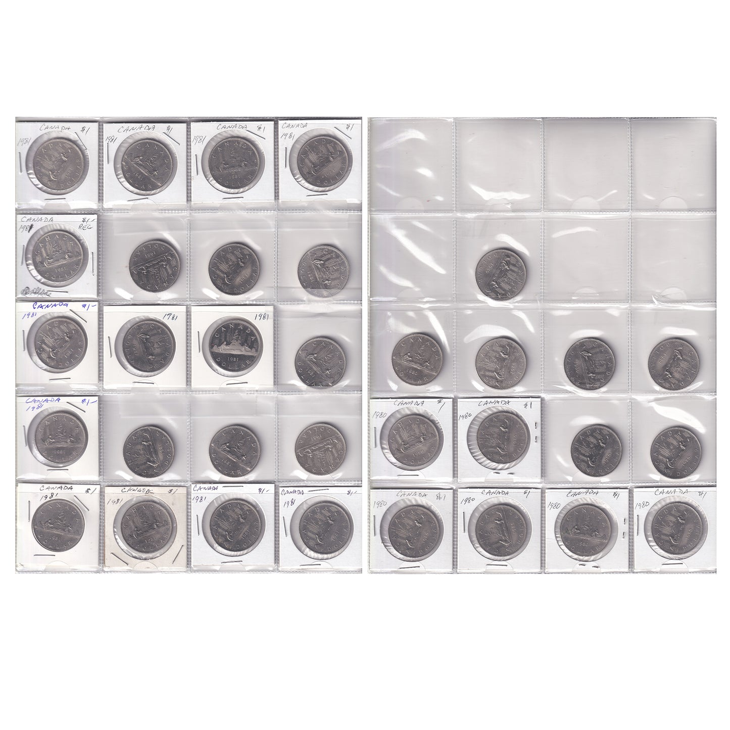 1976-1983 Canada Dollar Collection