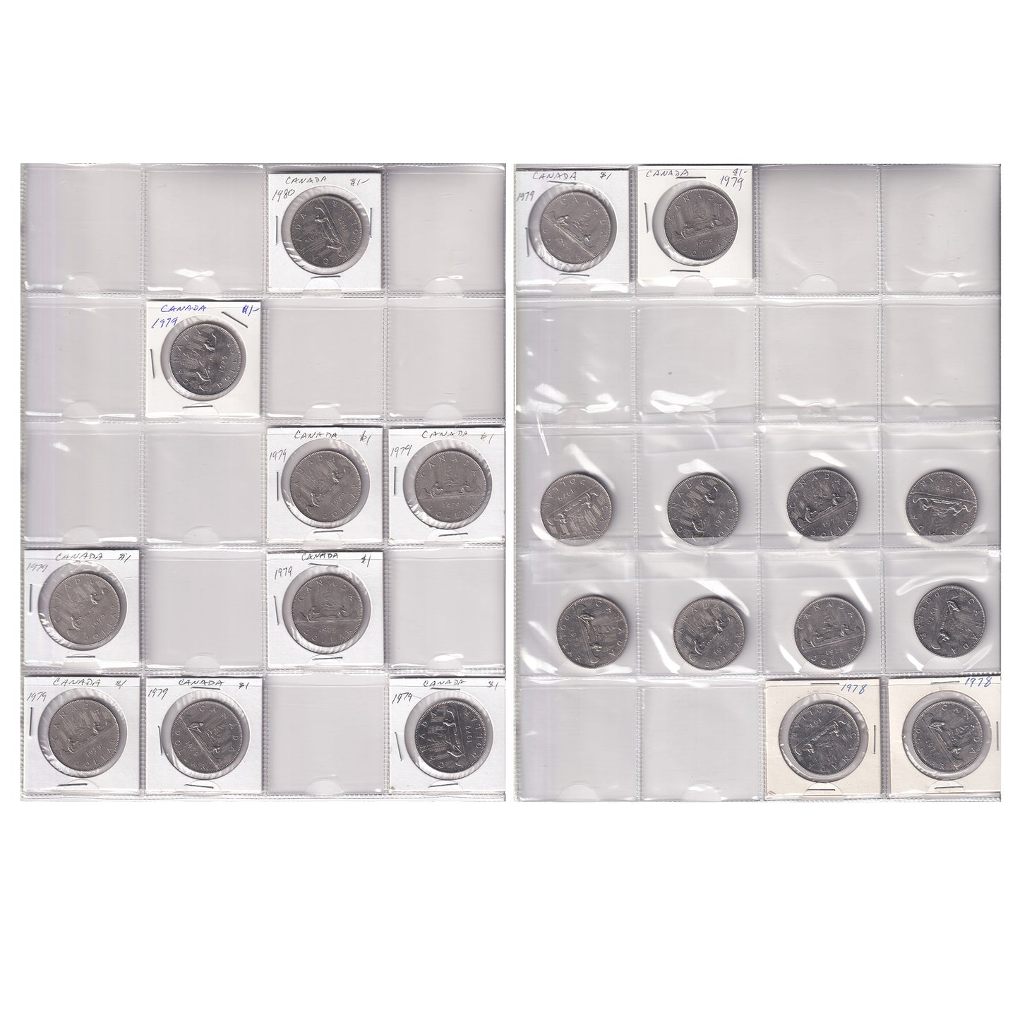 1976-1983 Canada Dollar Collection