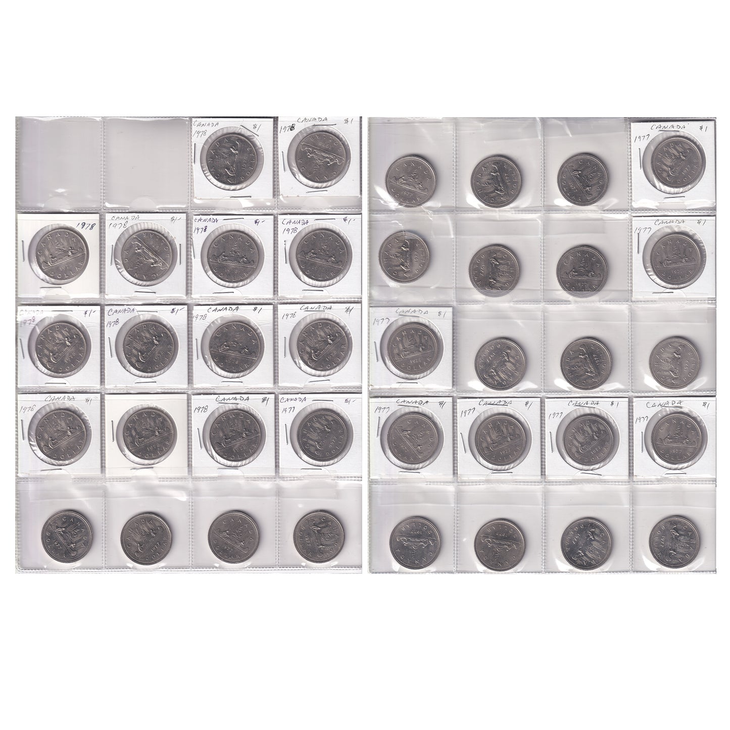 1976-1983 Canada Dollar Collection