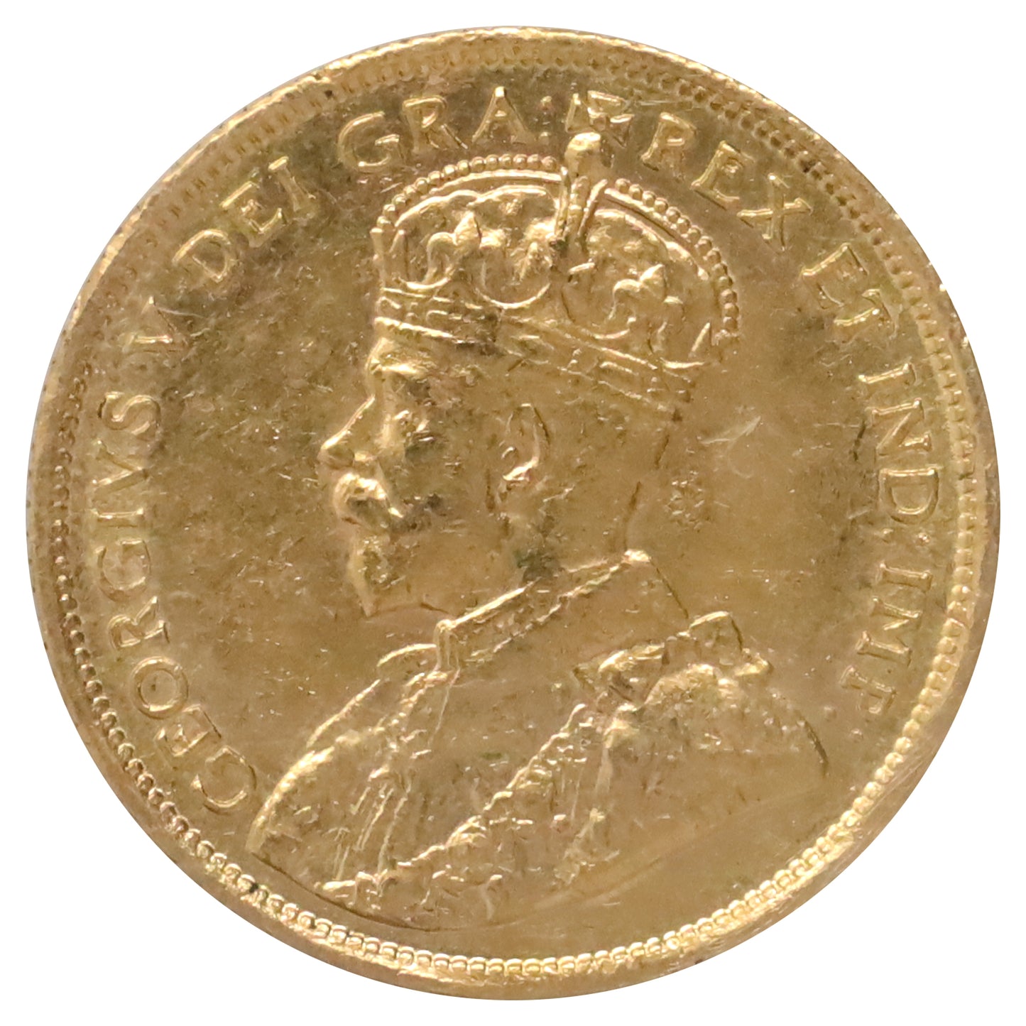 1913 Canada $5 Gold ICCS Certified VF30