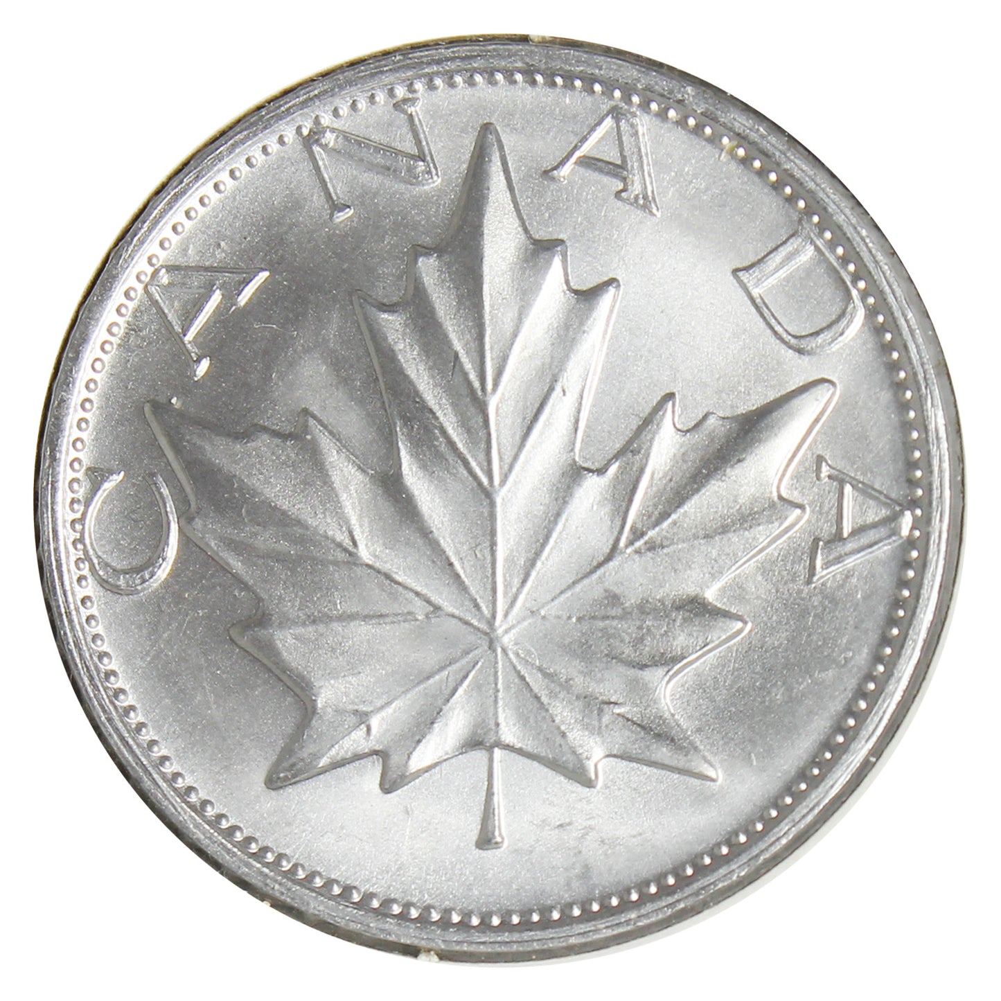 RCMP Maple Leaf Aluminum Medallion, Undated