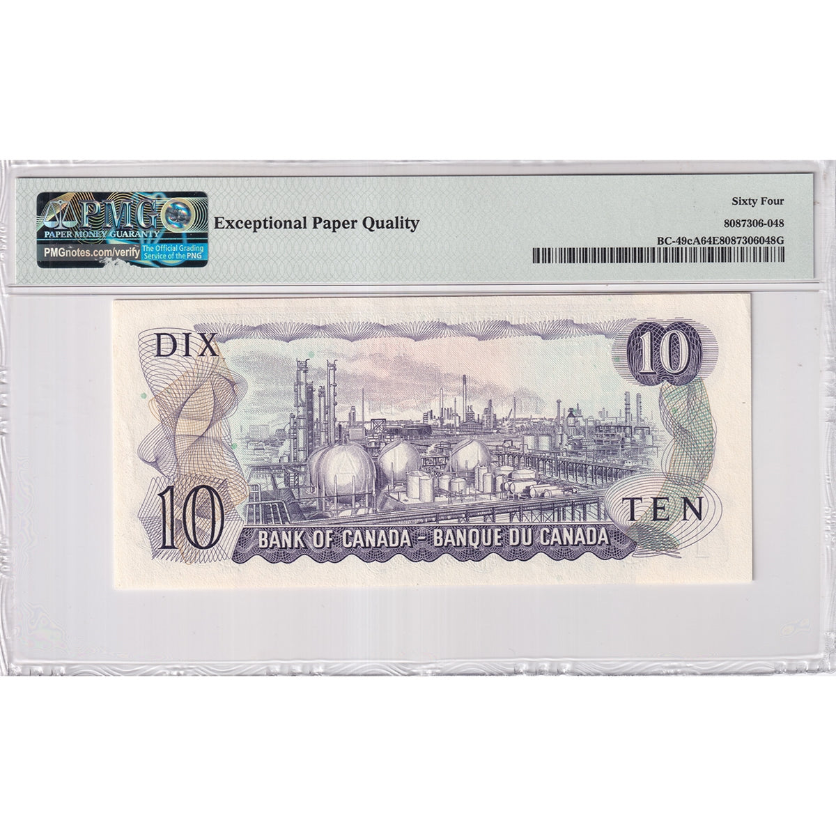 BC-49cA 1971 Canada $10 Lawson-Bouey, Replacement, *DY PMG Certified CUNC64 EPQ
