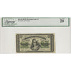 DC-1b 1870B Dominion 25-cent Shinplaster Dickinson-Harington, Large B, Legacy Cert. VF20
