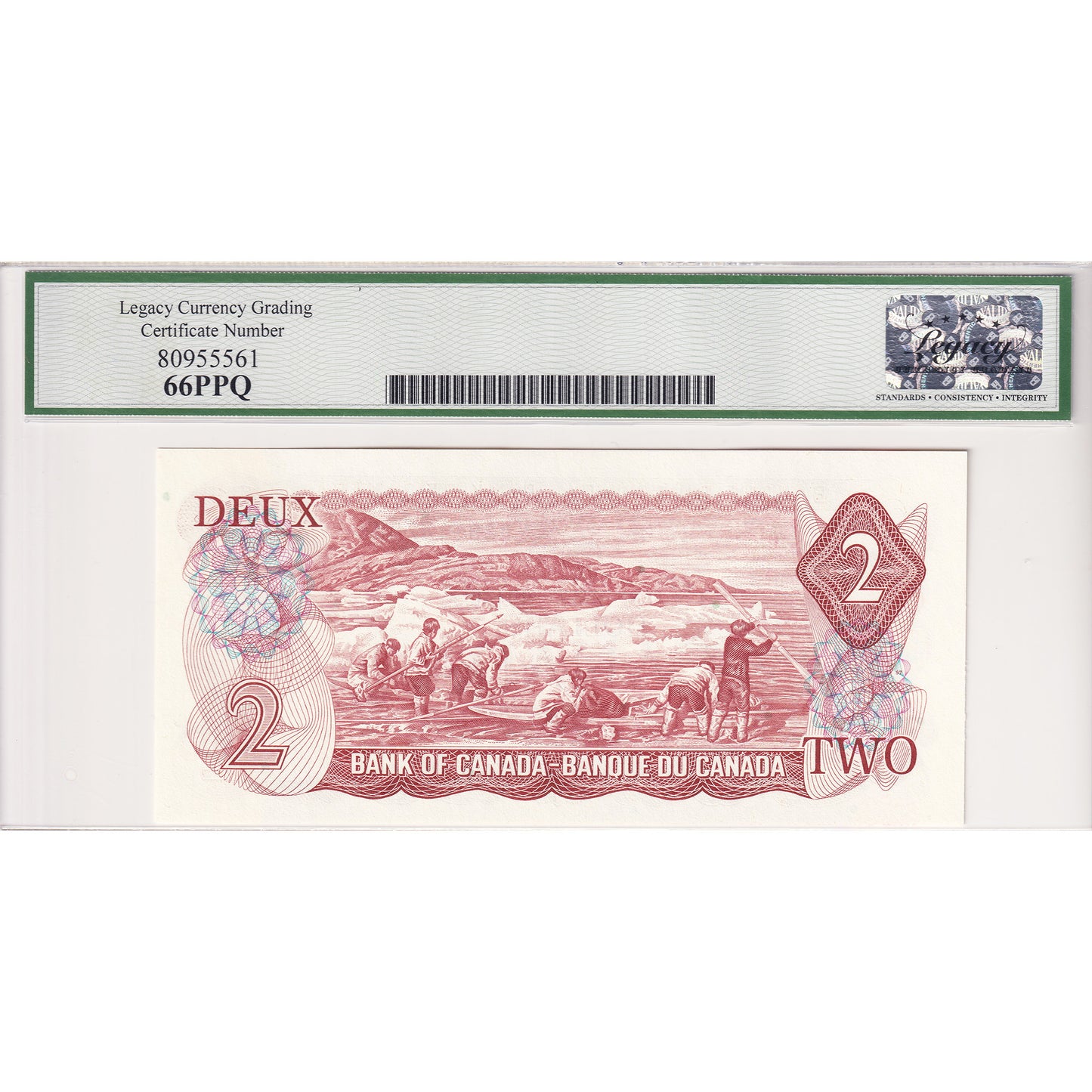 BC-47a-i 1974 Canada $2 Lawson-Bouey, Three Letter, ABB Legacy Certified GUNC-66 PPQ