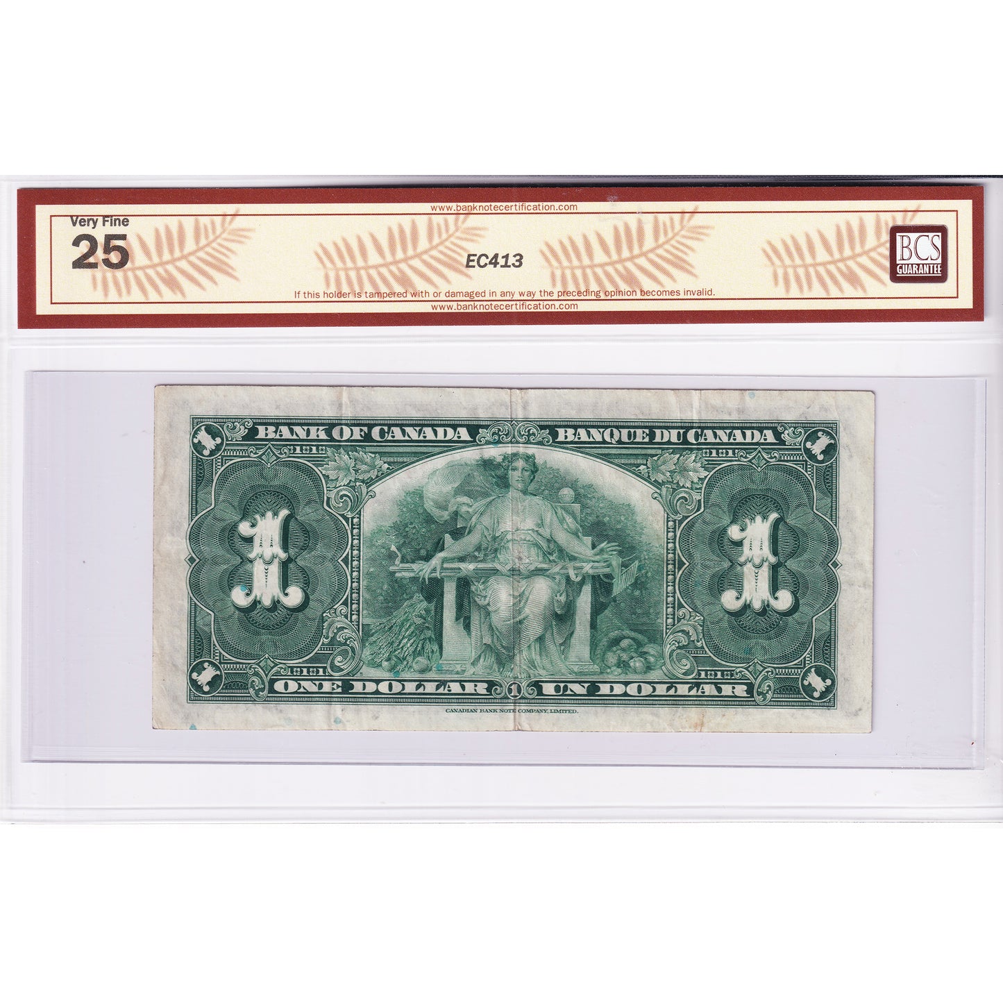 BC-21a 1937 Canada $1 Osborne-Towers, A/A BCS Certified VF25