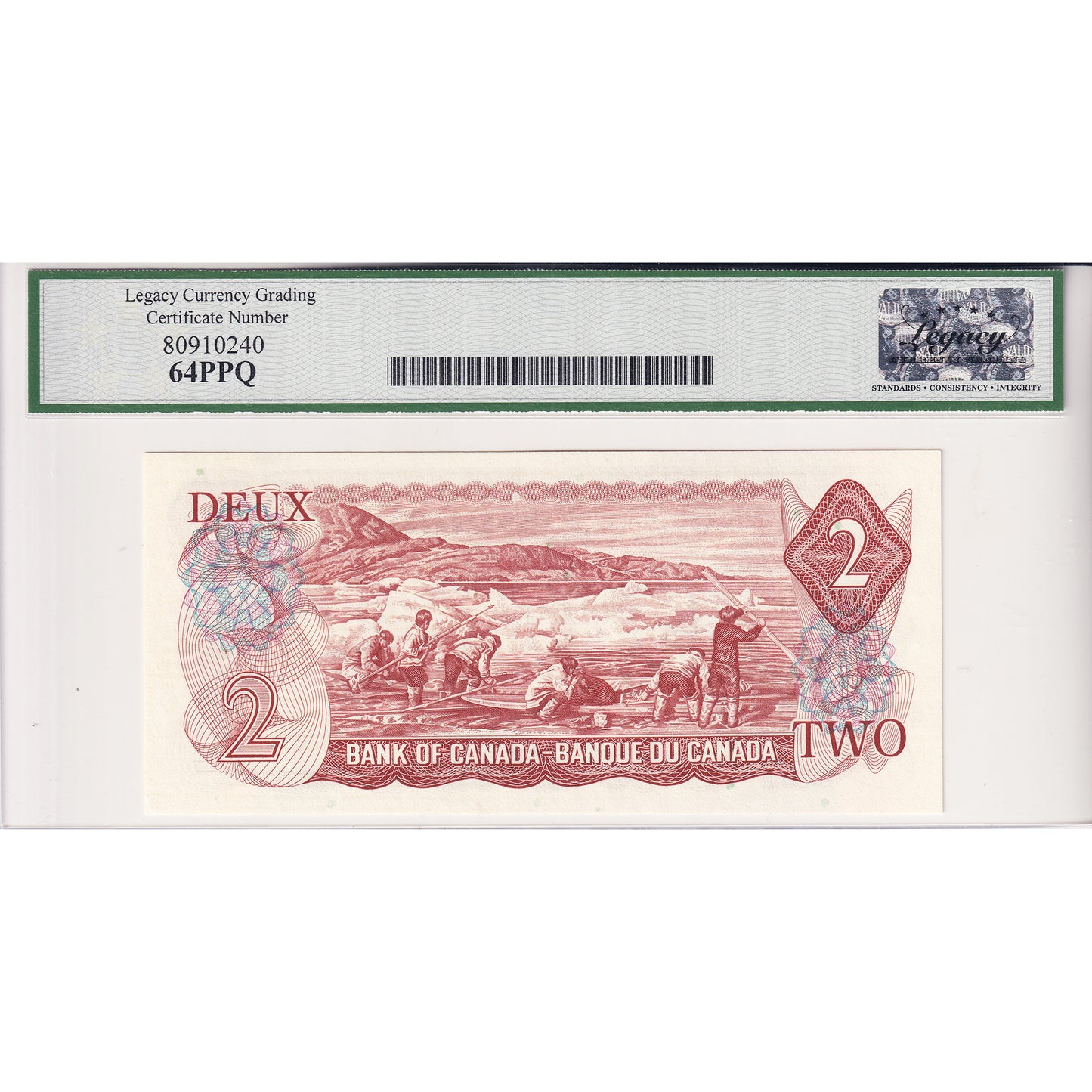 BC-47aA 1974 Canada $2 Lawson-Bouey, 2 Letter, Replacement, *BA Legacy Cert. CUNC64 PPQ