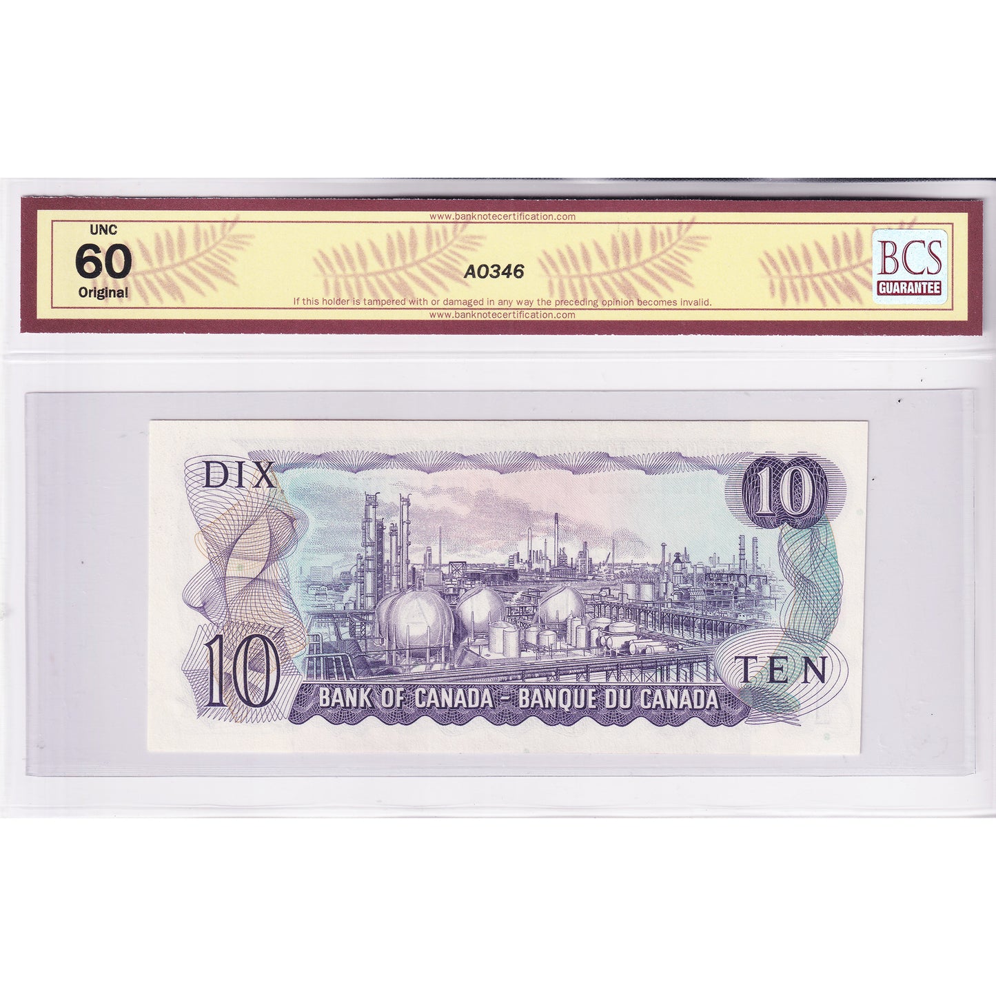 BC-49aA 1971 Canada $10 Beattie-Rasminsky, Replacement, *DB BCS Certified UNC60 Original