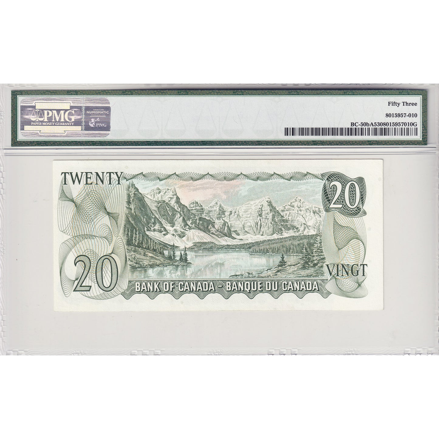 BC-50bA 1969 Canada $20 Lawson-Bouey, Replacement, *WV PMG Certified AU-53