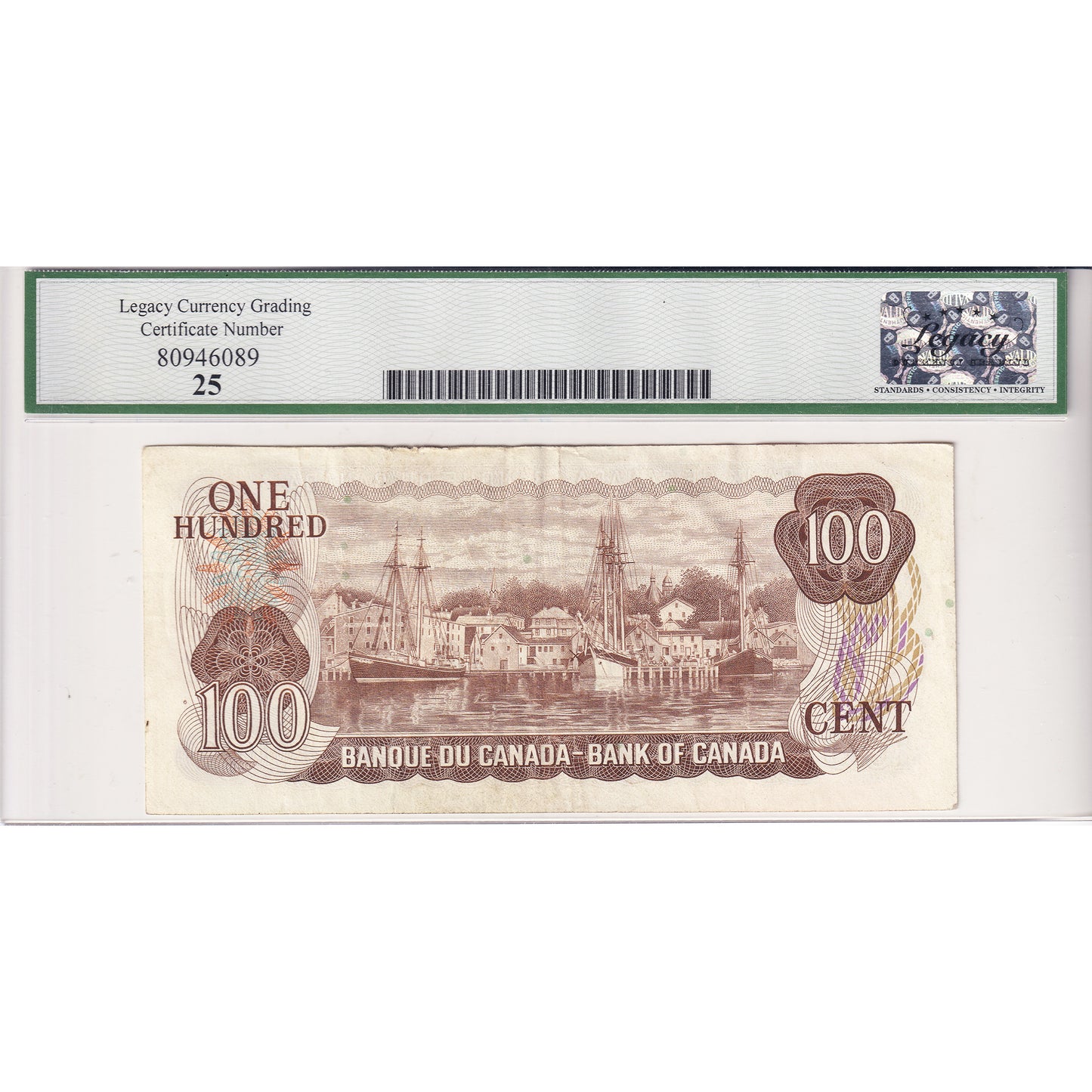 BC-52aA 1975 Canada $100 Lawson-Bouey, Replacement, *JA Legacy Certified VF25