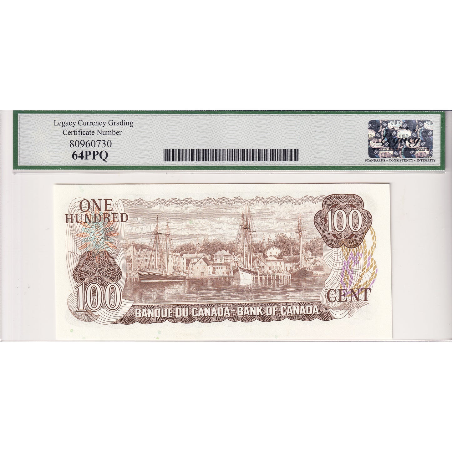BC-52b 1975 Canada $100 Crow-Bouey, AF Legacy Certified CUNC64 PPQ