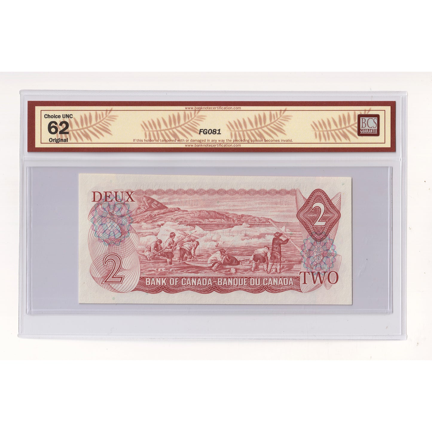 BC-47a-N1-iii 1974 Canada $2 L-B, 2 Letter, 4 Digit RADAR RU9275729 BCS Cert CUNC62 Orig