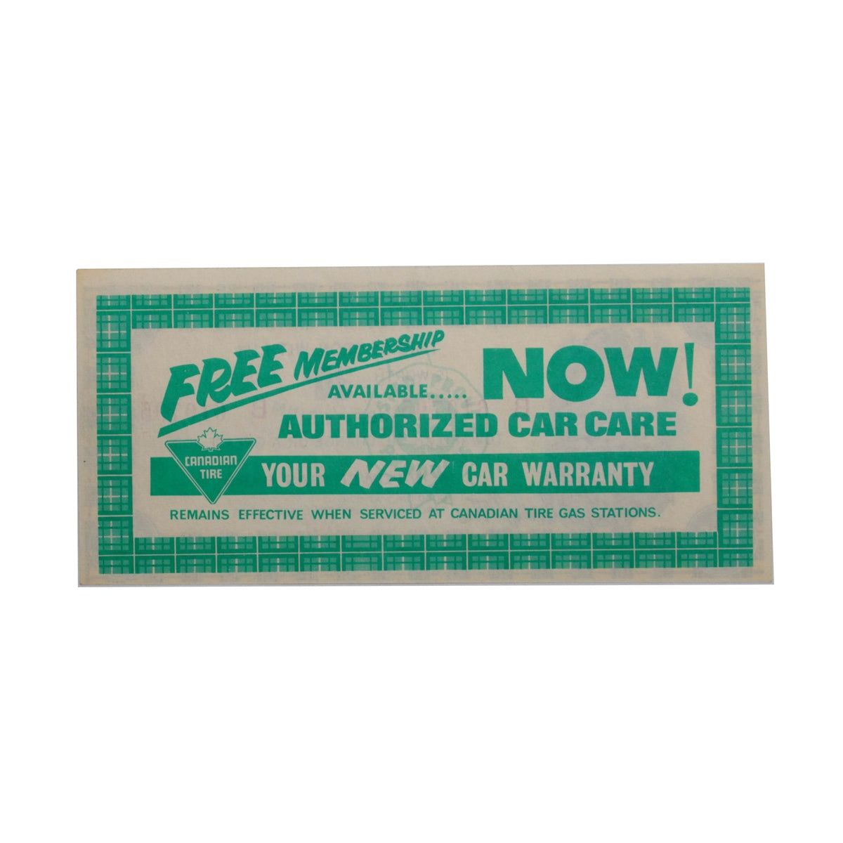 MP3B-30B1 Canadian Tire Coupon Mor-Power 15 + 15 Uncirculated