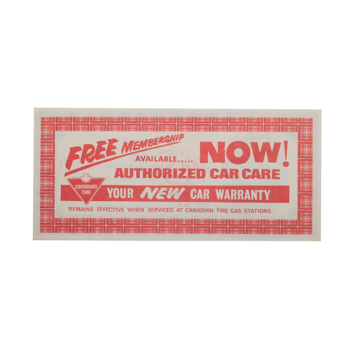 MP3B-40D1 Canadian Tire Coupon Mor-Power 15 + 15 Uncirculated (Small Seal)