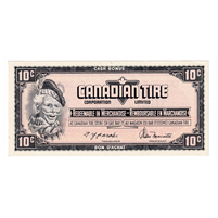 S4-C-GN 1974 Canadian Tire Coupon 10 Cents AU-UNC